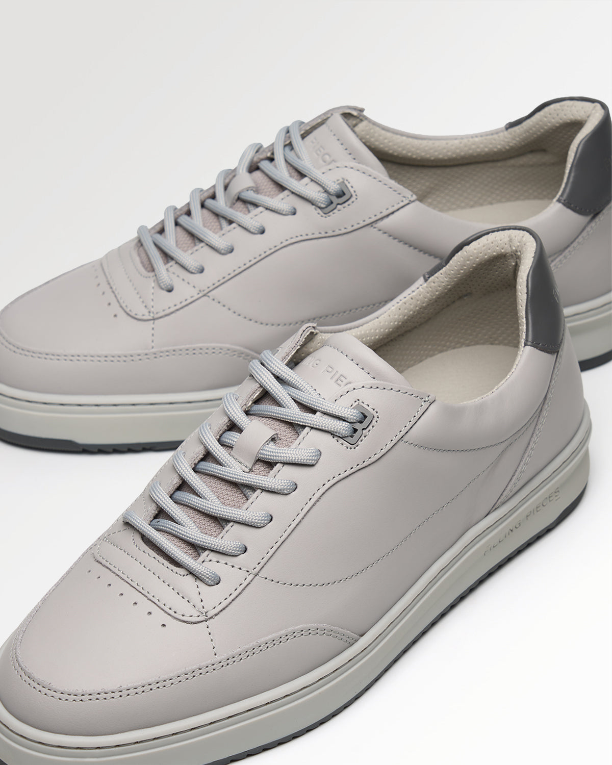 Filling Pieces Mondo Trim All Grey sneakers gris cuir