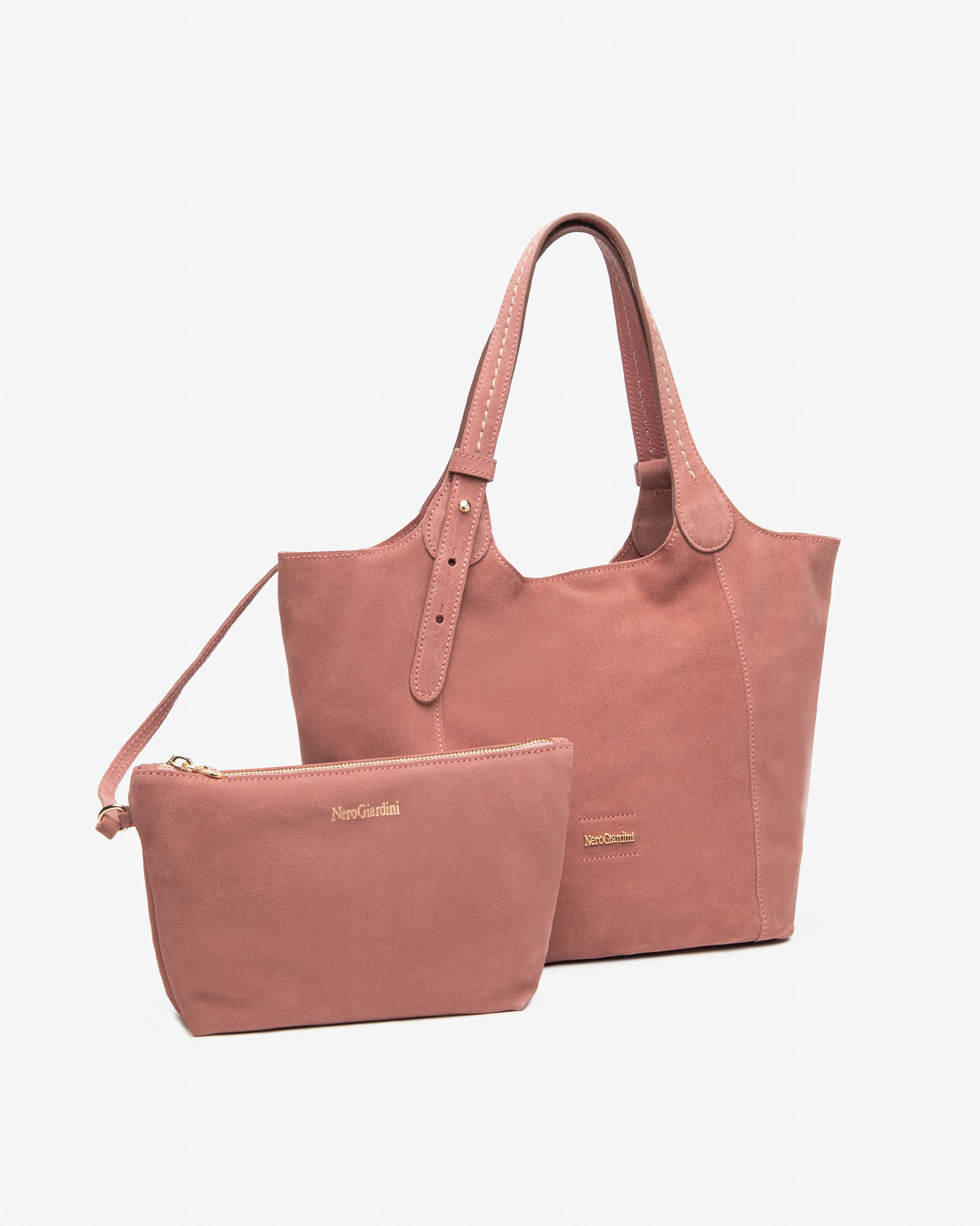 NeroGiardini Cabas Femme Cuir Velours Été