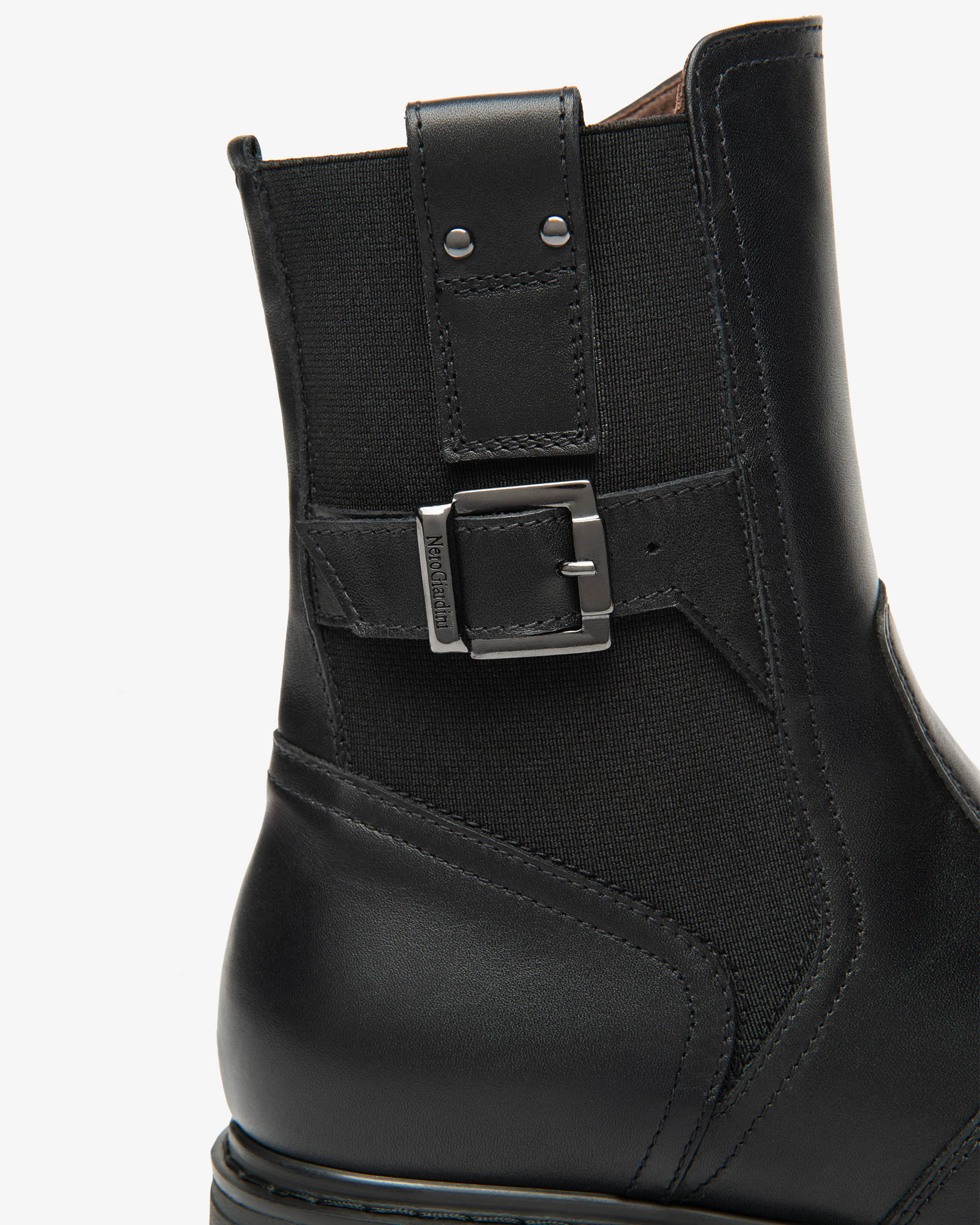 NeroGiardini Bottines Femme Cuir et Tissu Hiver