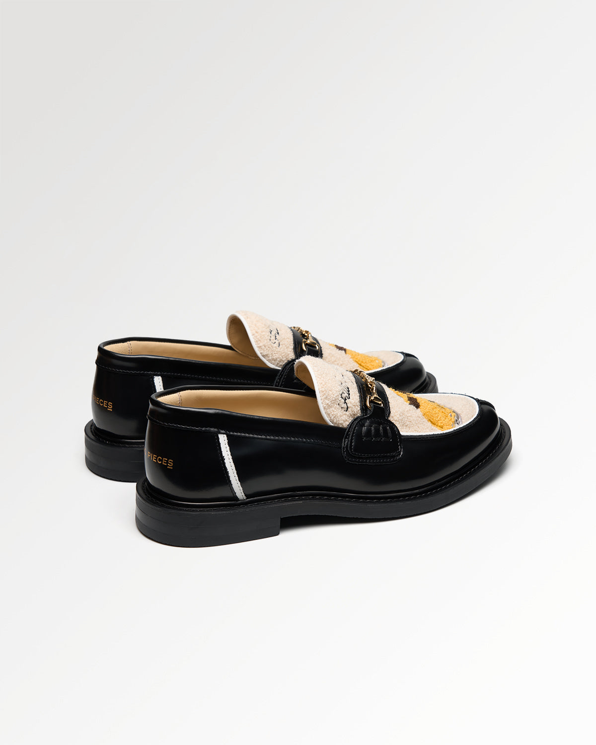 Filling Pieces Yellow Cab mocassin cuir noir Black