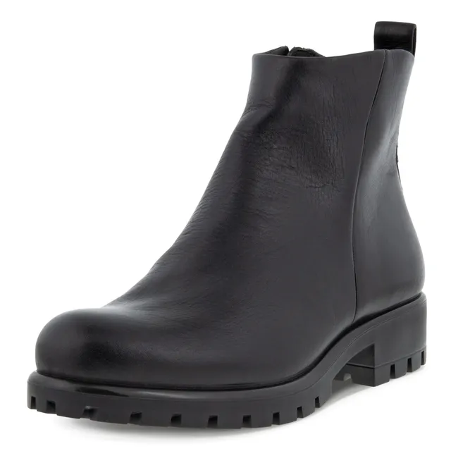 ECCO Modtray Bottine Cuir Femme Noir 38 Imperméable