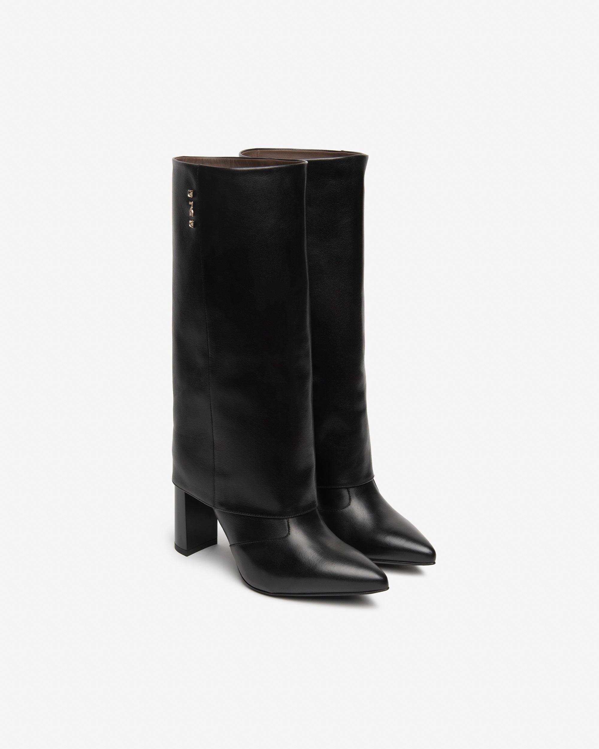 NeroGiardini Bottes bottes cuir femme talon 95 mm hautes