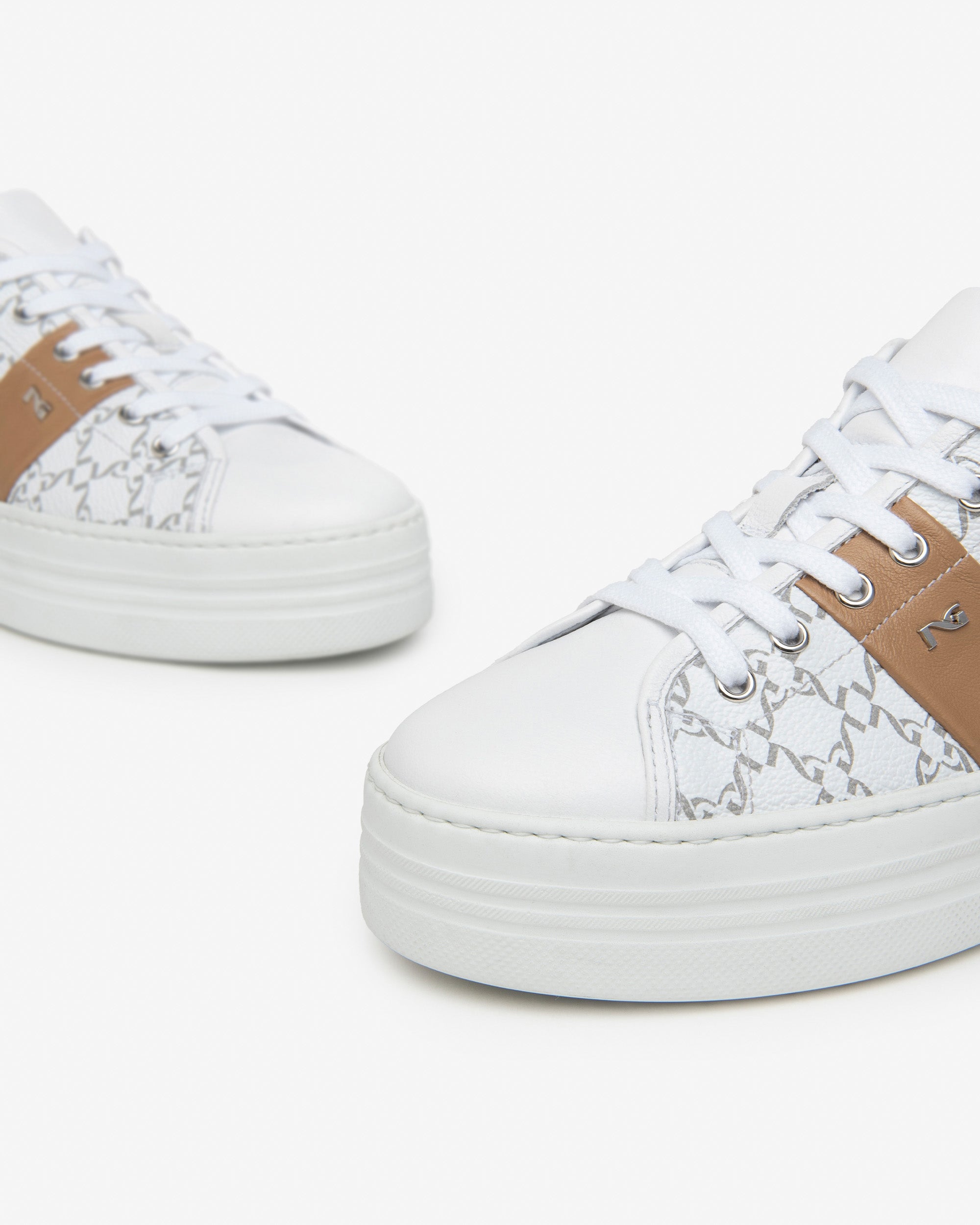 NeroGiardini sneakers cuir femme tissu technique