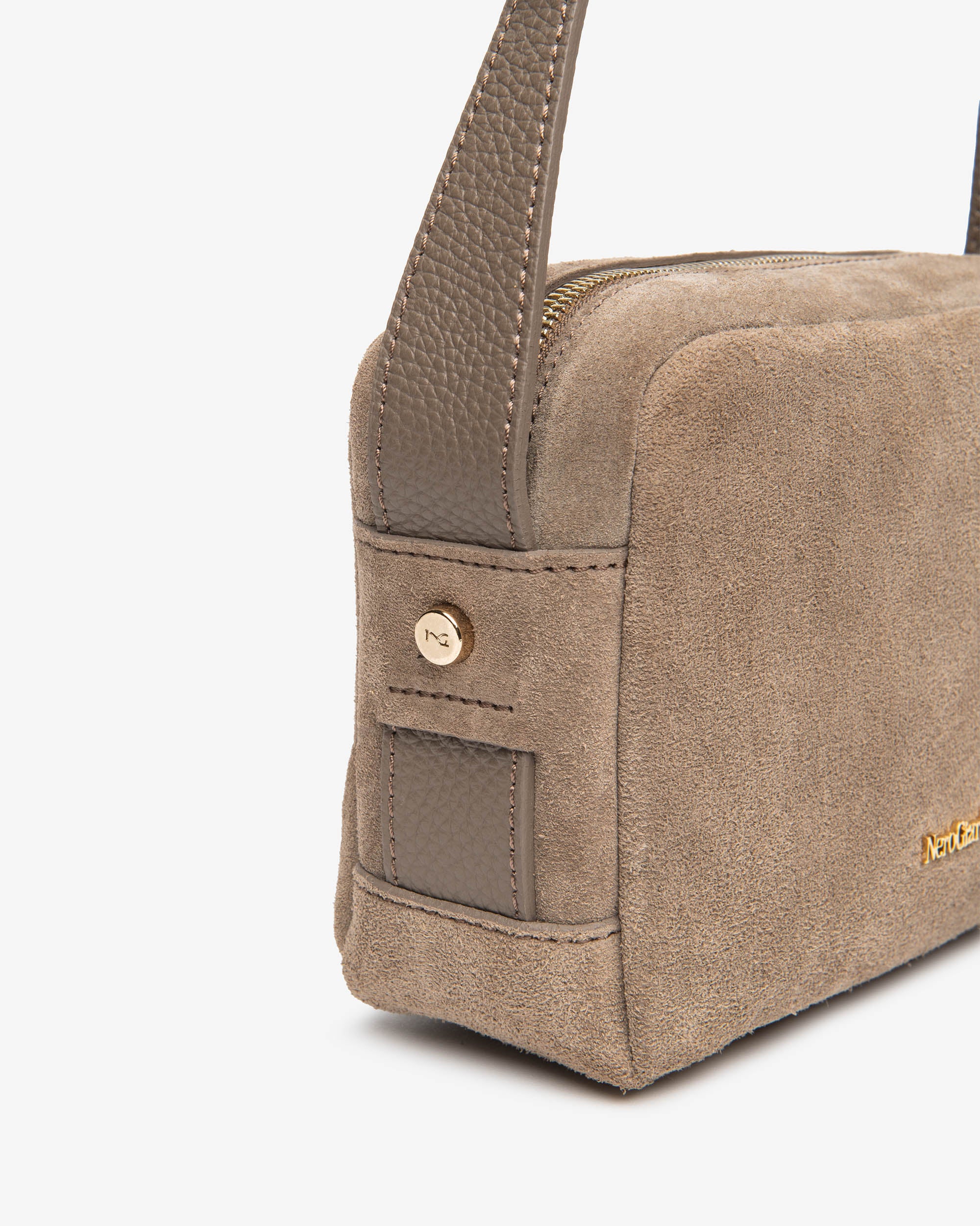 NeroGiardini Sac Bandoulière Femme Daim Zip