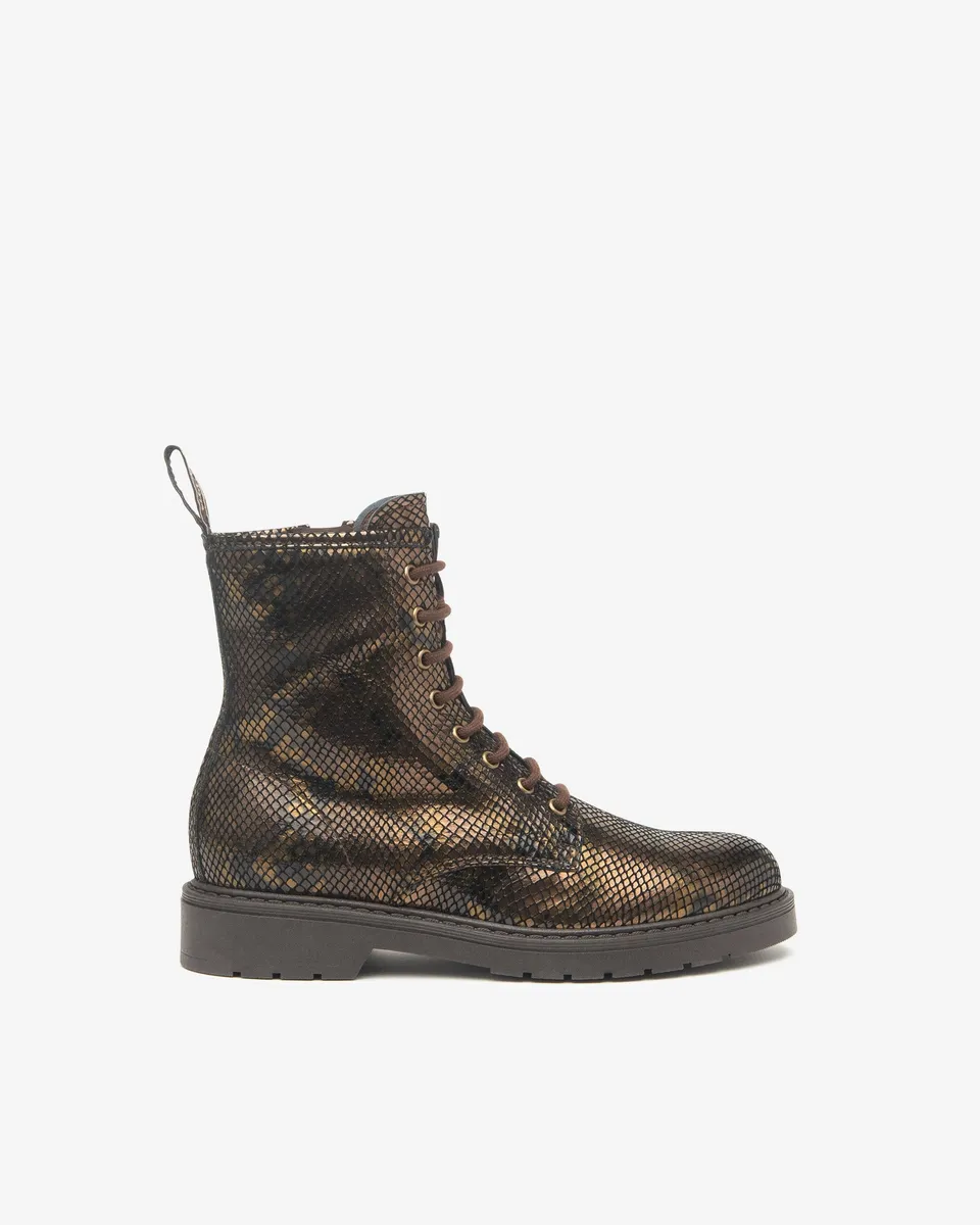 NeroGiardini Bottines Motardes Cuir Femme Zip 3 cm