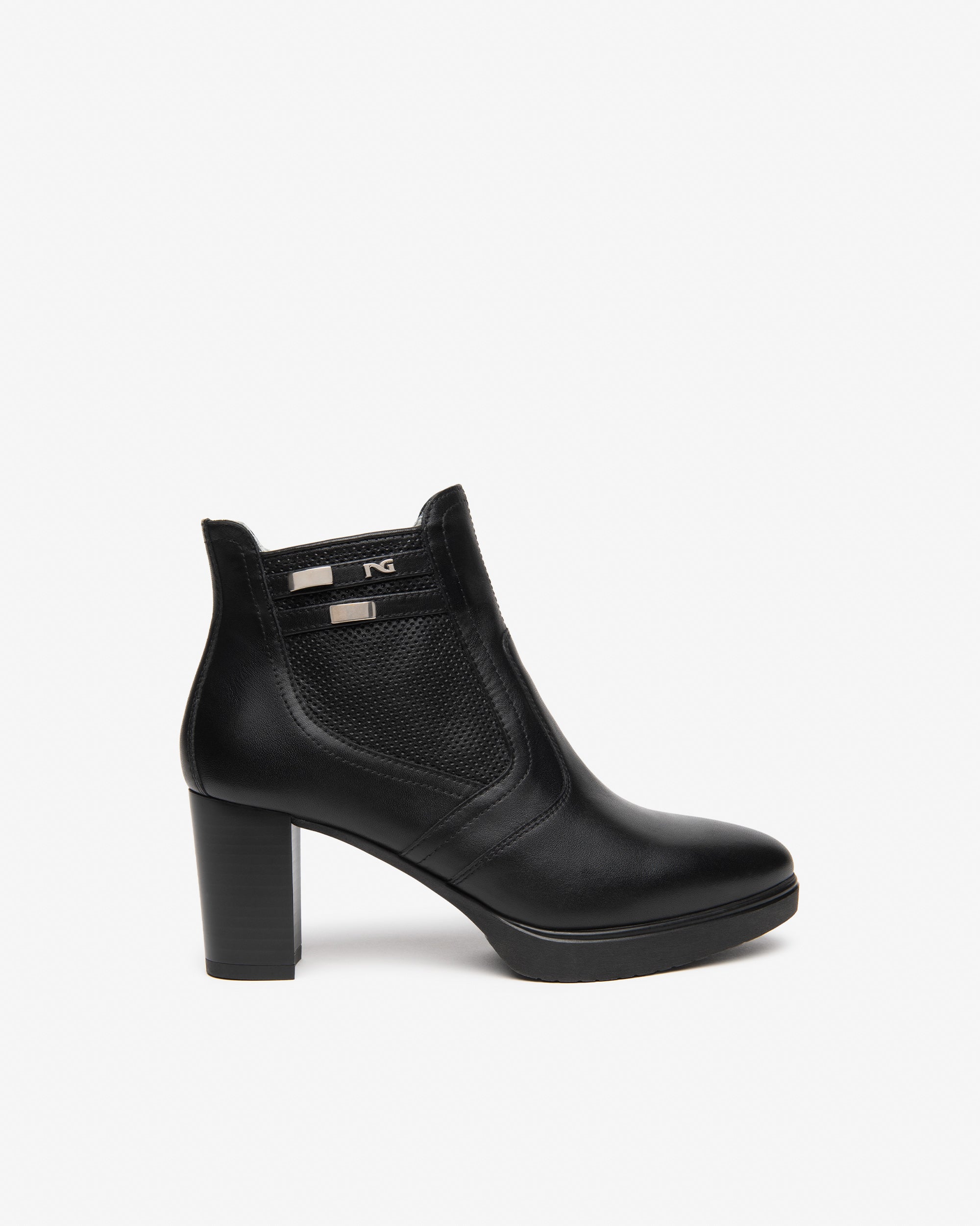 NeroGiardini Bottines femme cuir made in Italy confort