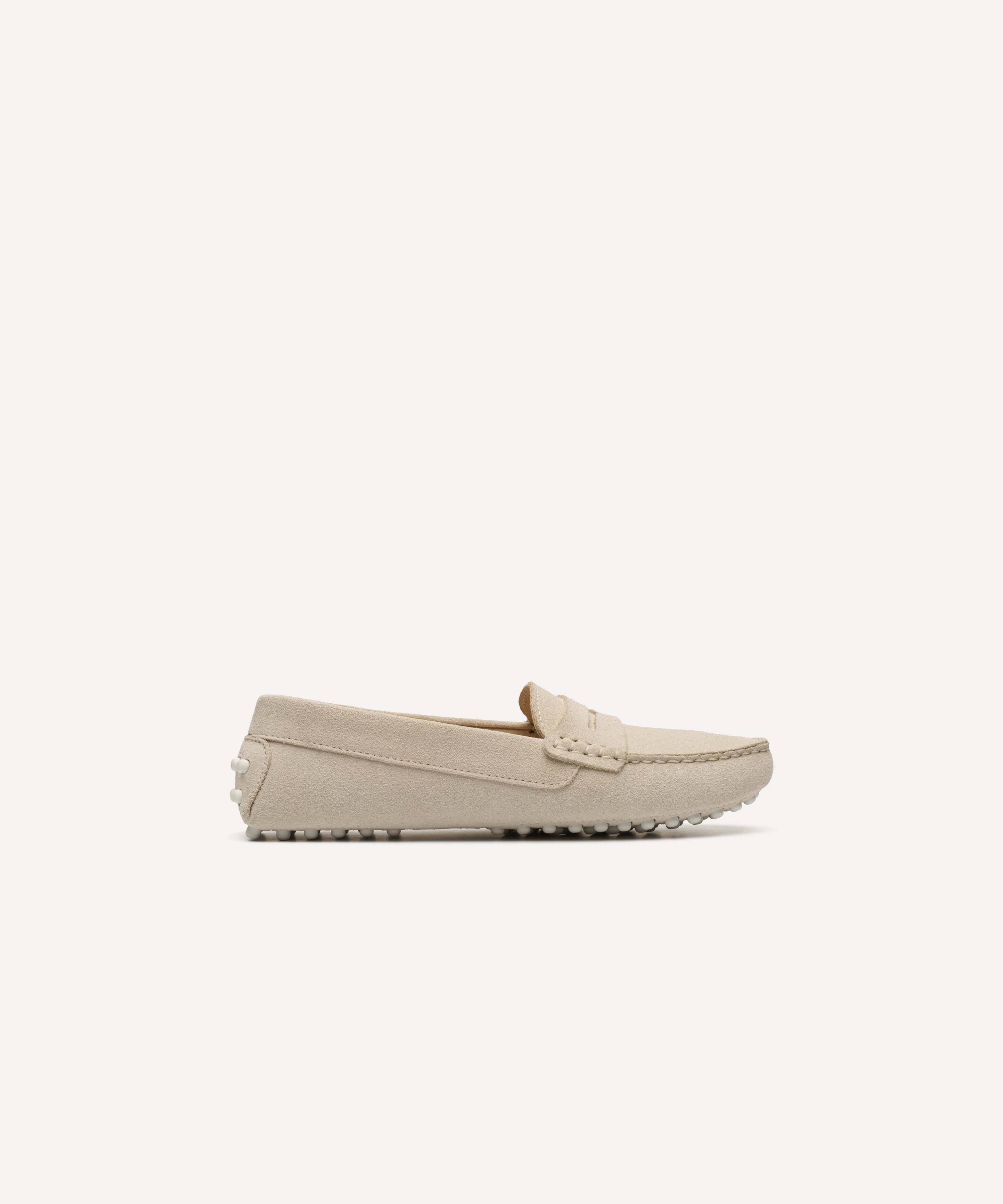 JAK Strada SD Cream mocassins suède crème femme