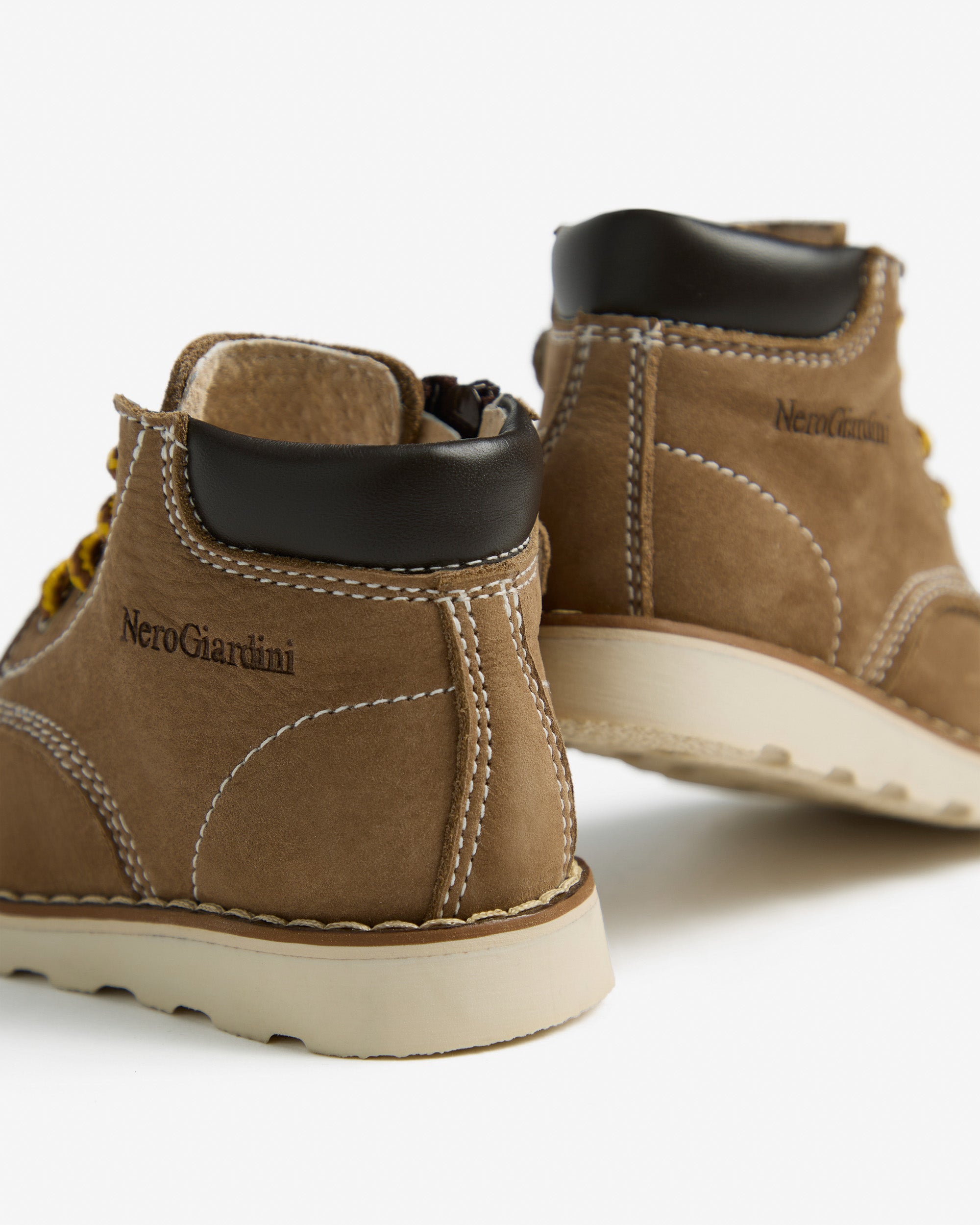 Nerogiardini Bottines Junior Bottines Garçon Cuir Zip