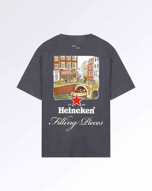 Filling Pieces T-shirt Heineken Cafe t-shirt noir coton bio