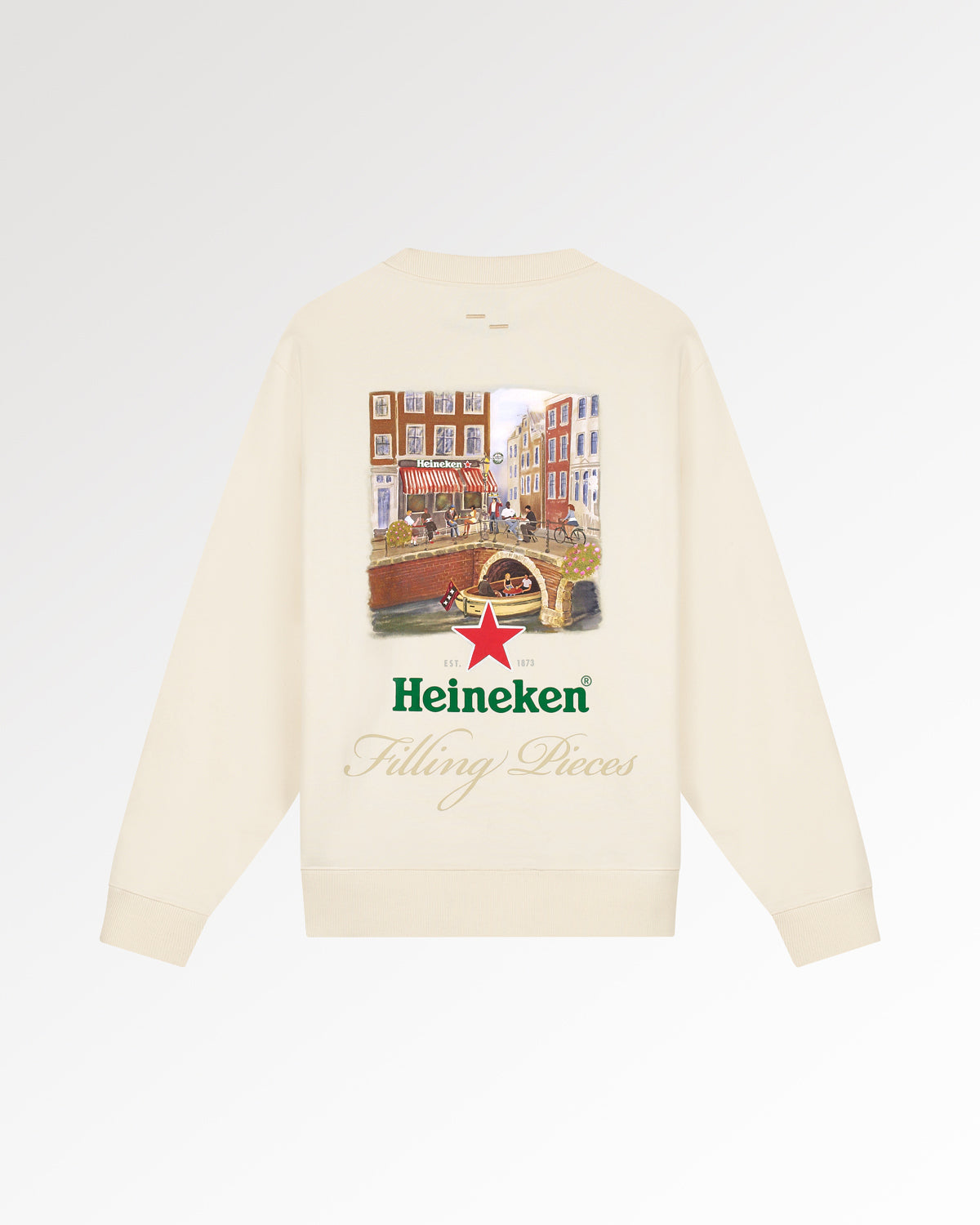 Filling Pieces Heineken Cafe sweat Antique White coton bio