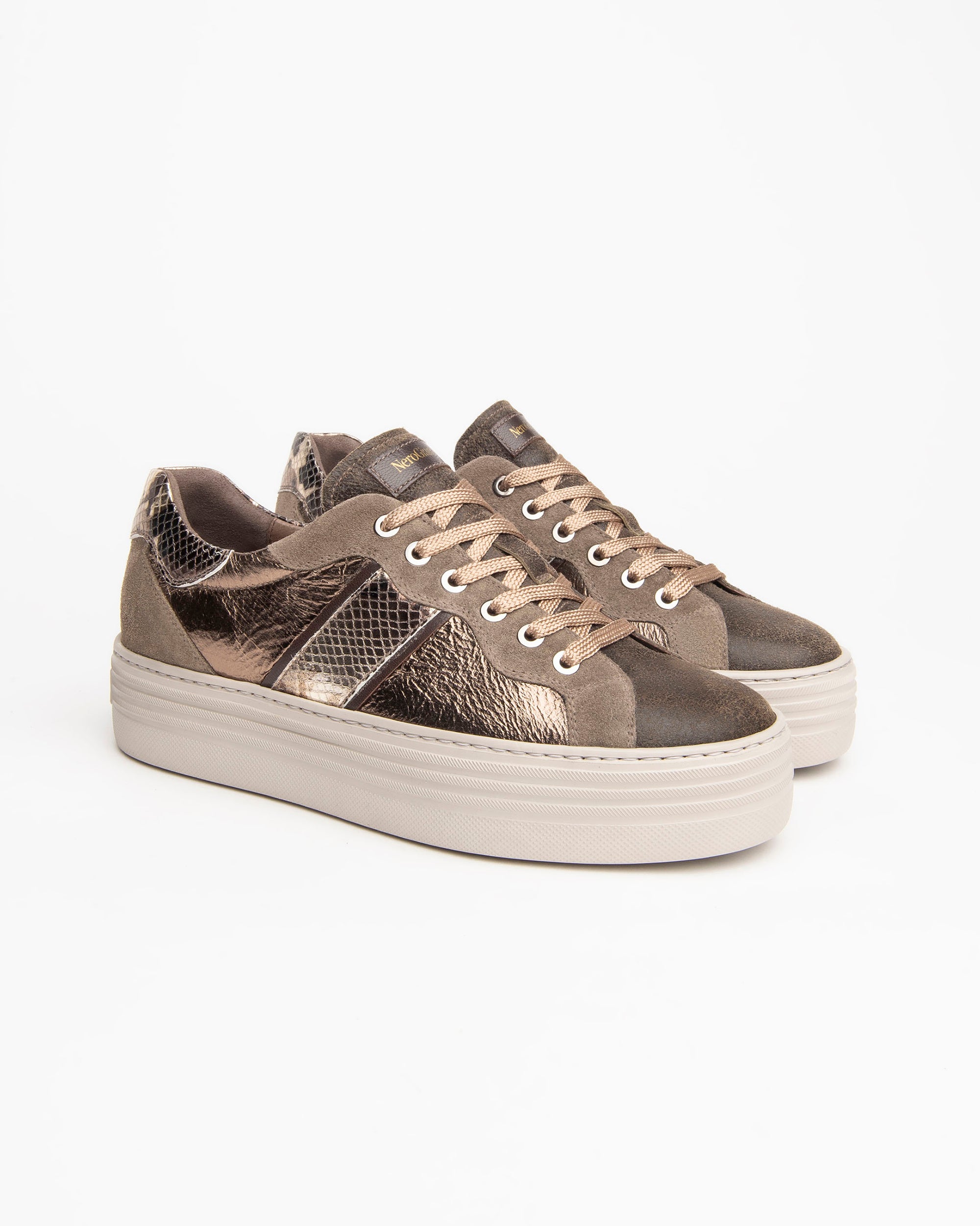 NeroGiardini Sneakers Femme Cuir Velours DryGo