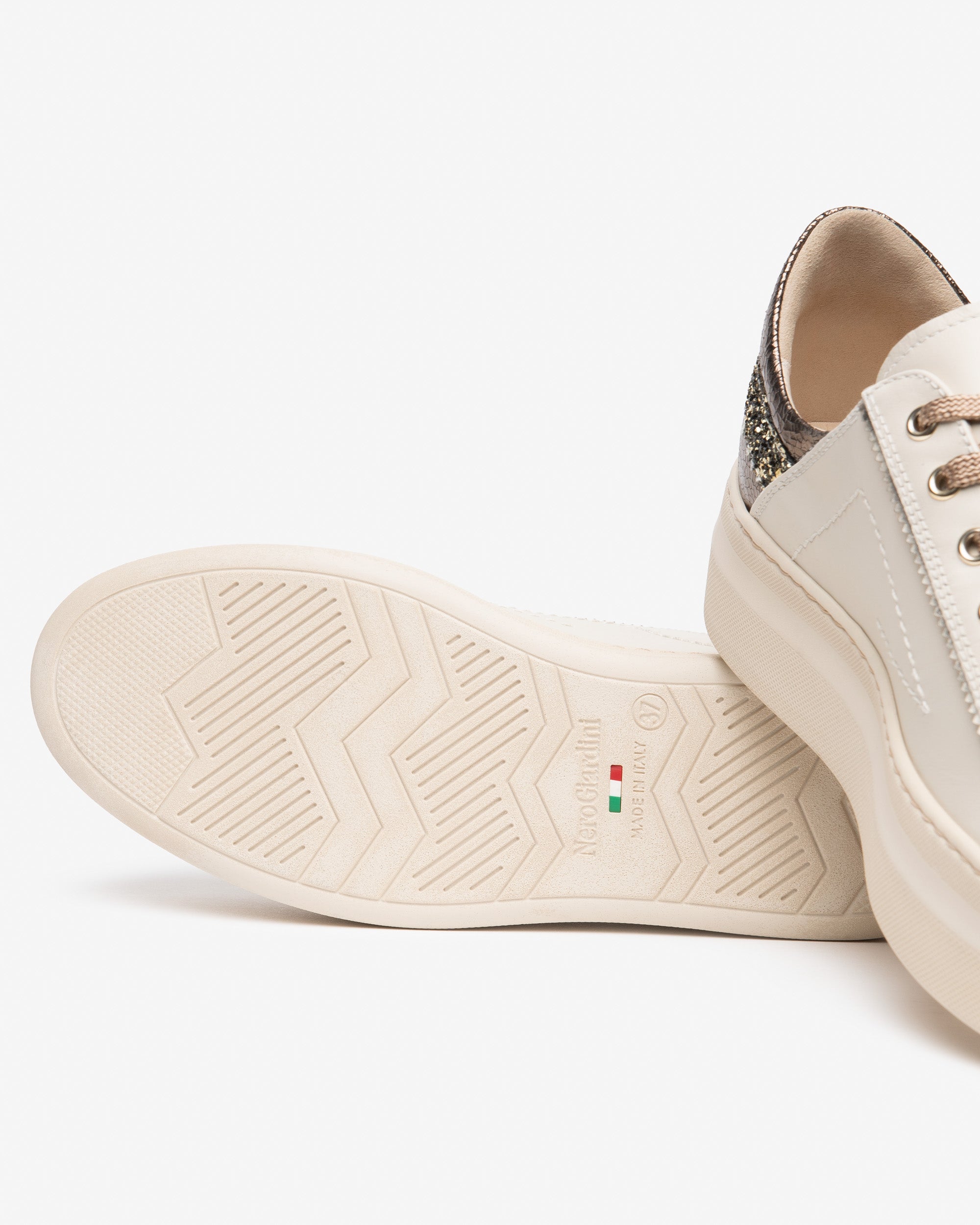 NeroGiardini Sneakers Baskets Femme Cuir Plateforme 45mm