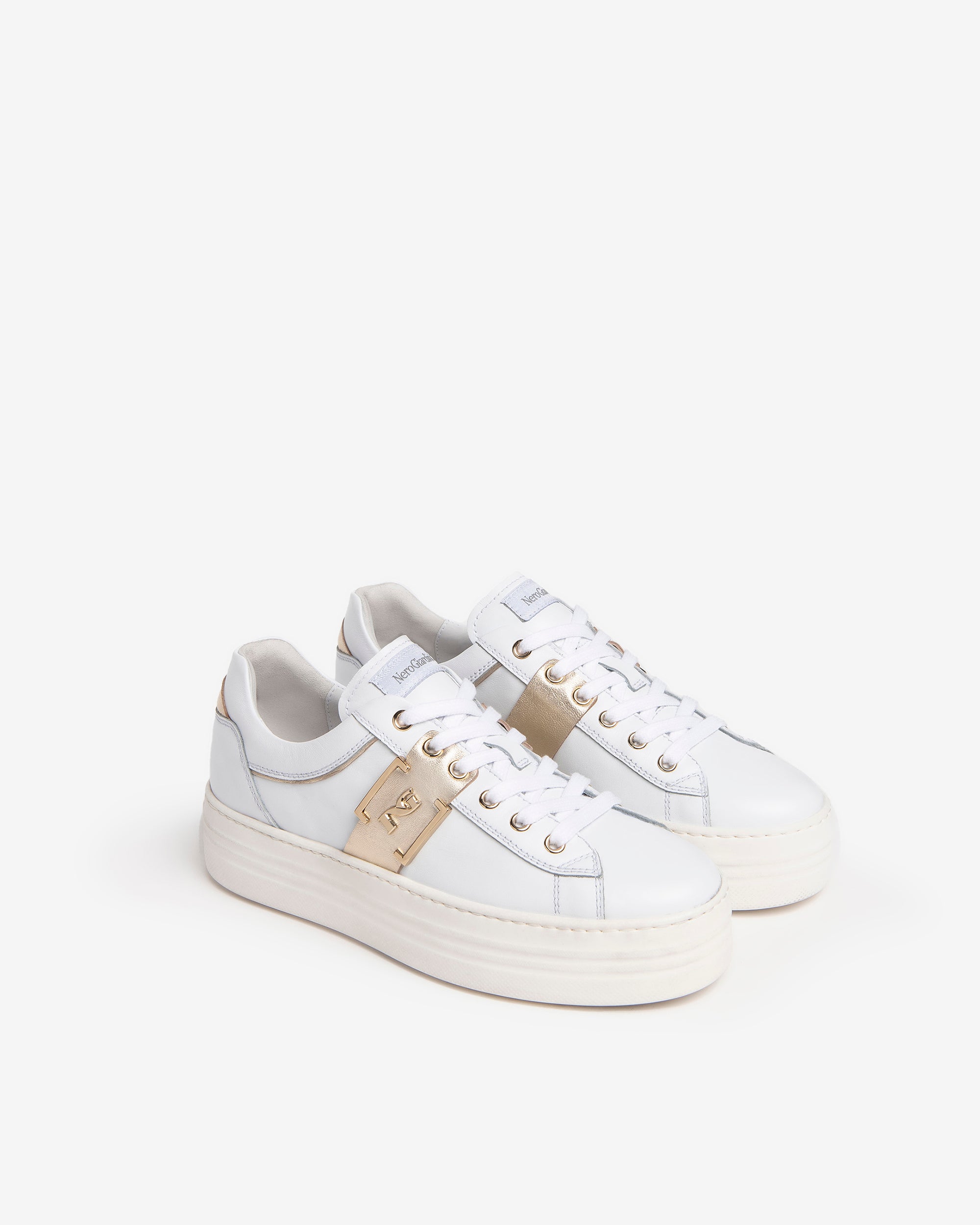 NeroGiardini Sneakers Baskets Femme Cuir – DryGo Confort