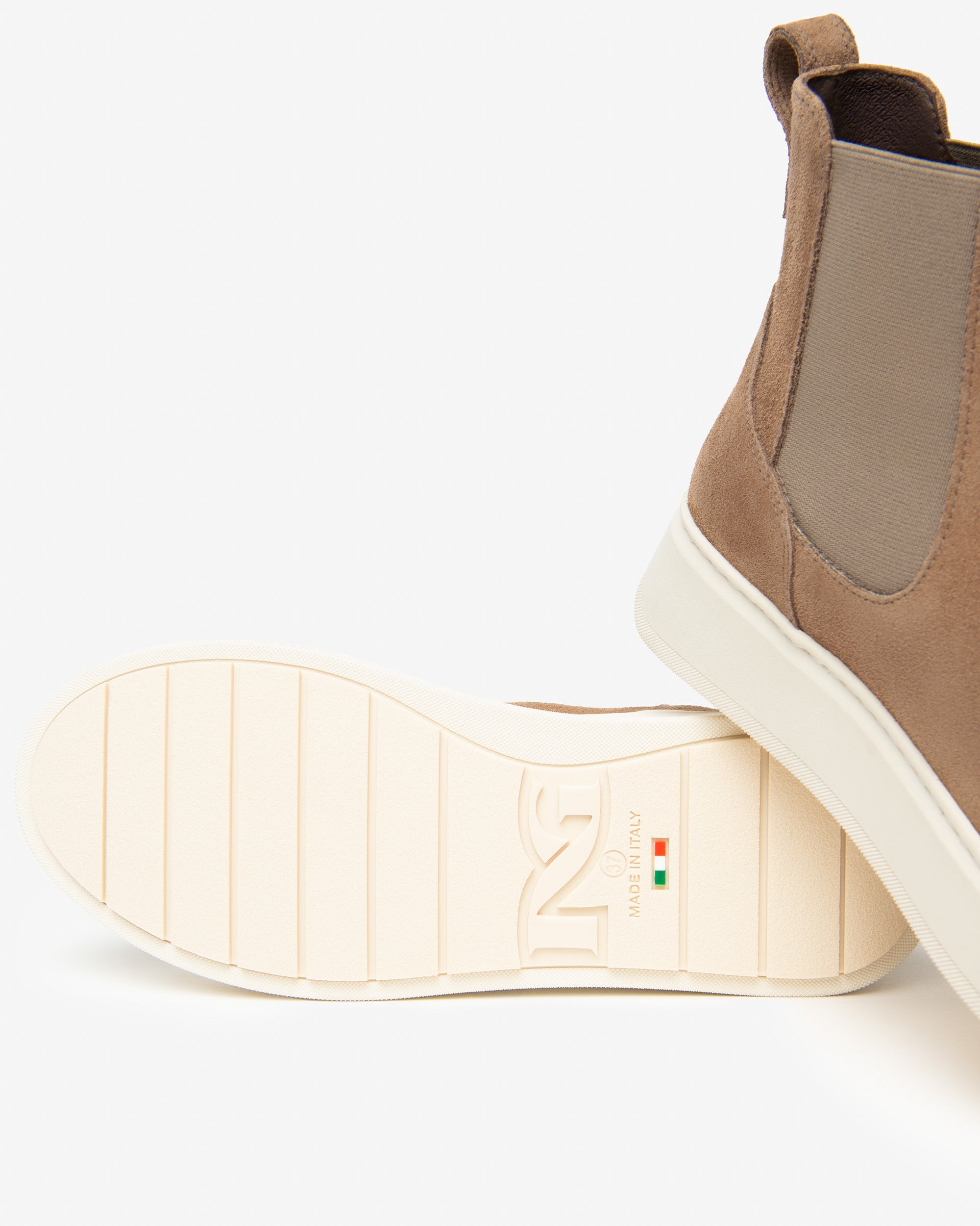 NeroGiardini Chelsea bottines cuir velours femme
