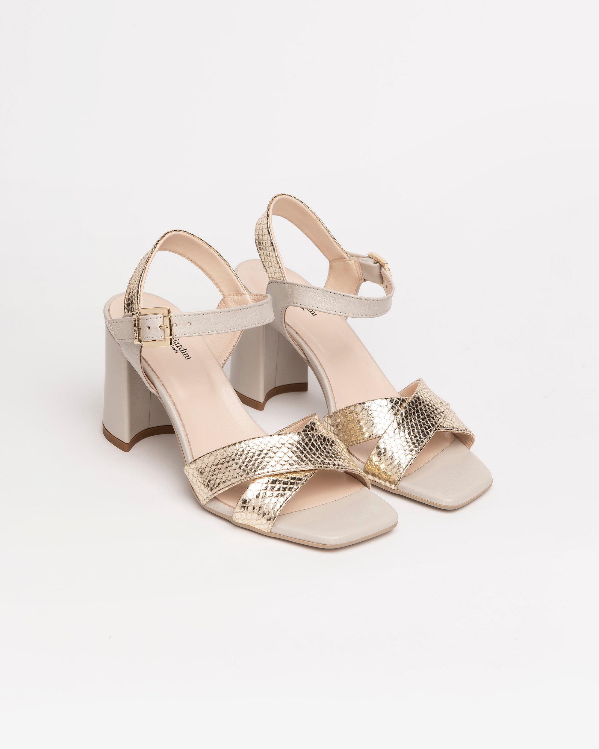 NeroGiardini Sandales Femme Cuir Talon 8 cm 35-41