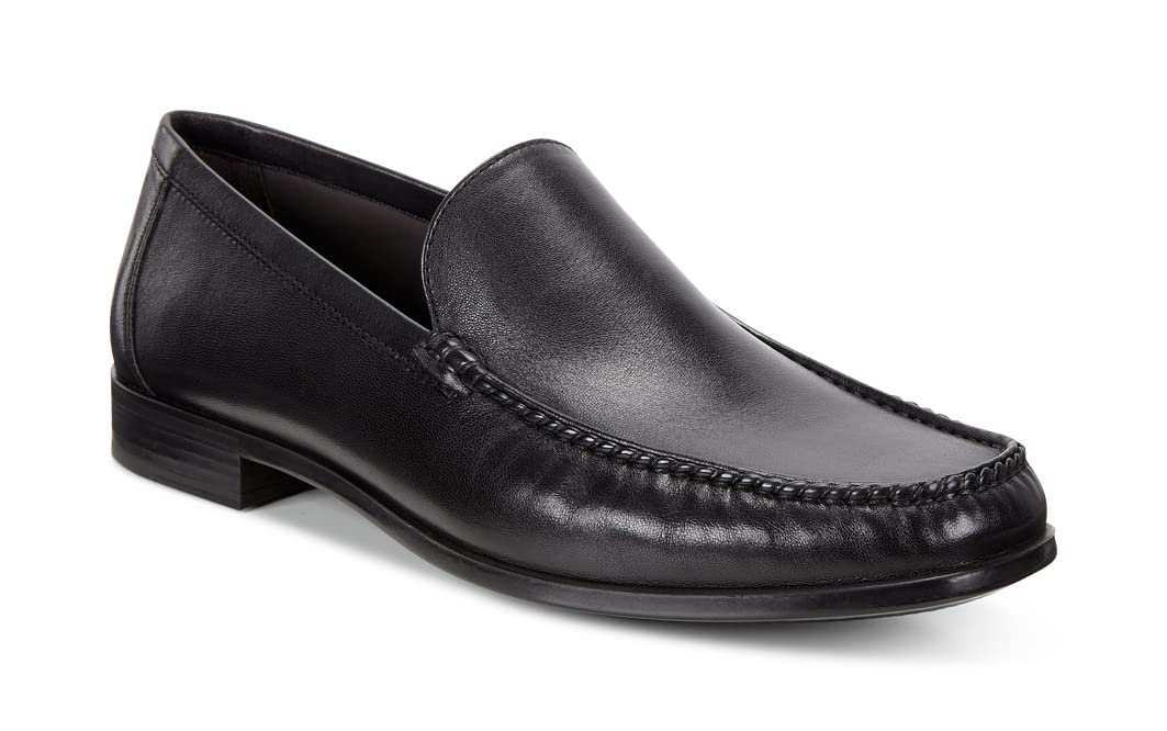 ECCO Dress Moc Mocassin homme noir 39 EU cuir