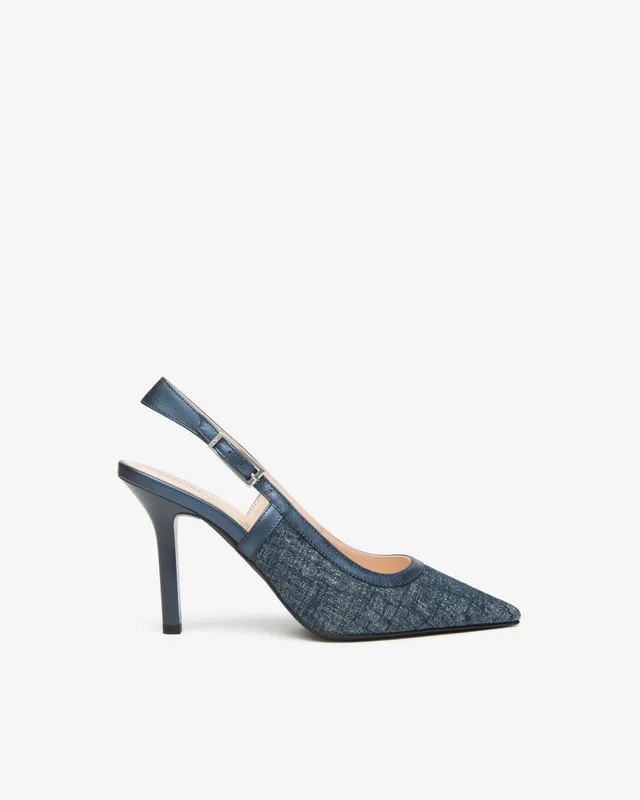 NeroGiardini Slingbacks Femme Tissu Cuir Cérémonie