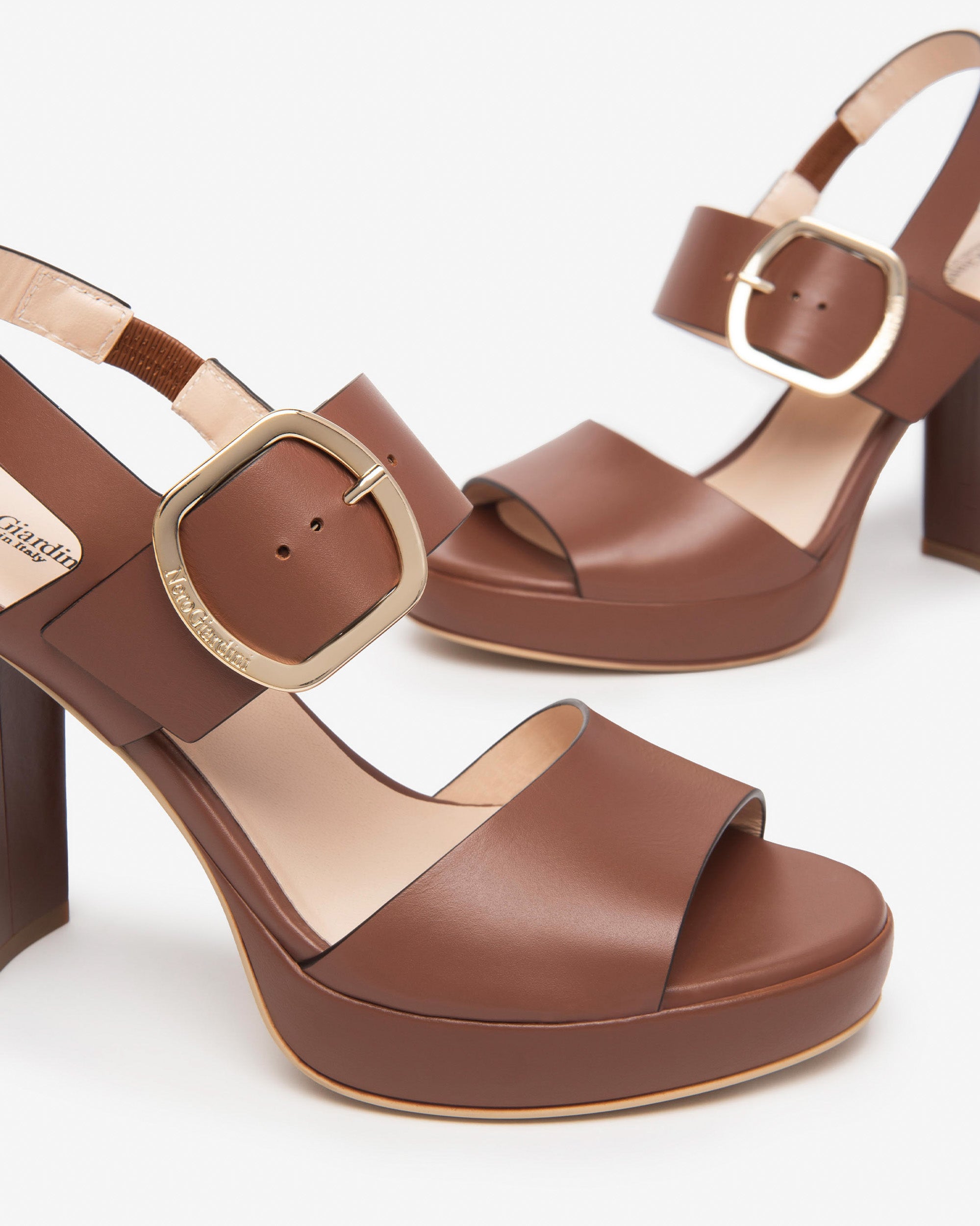 NeroGiardini Sandales Cuir Sandale Femme Été Confort