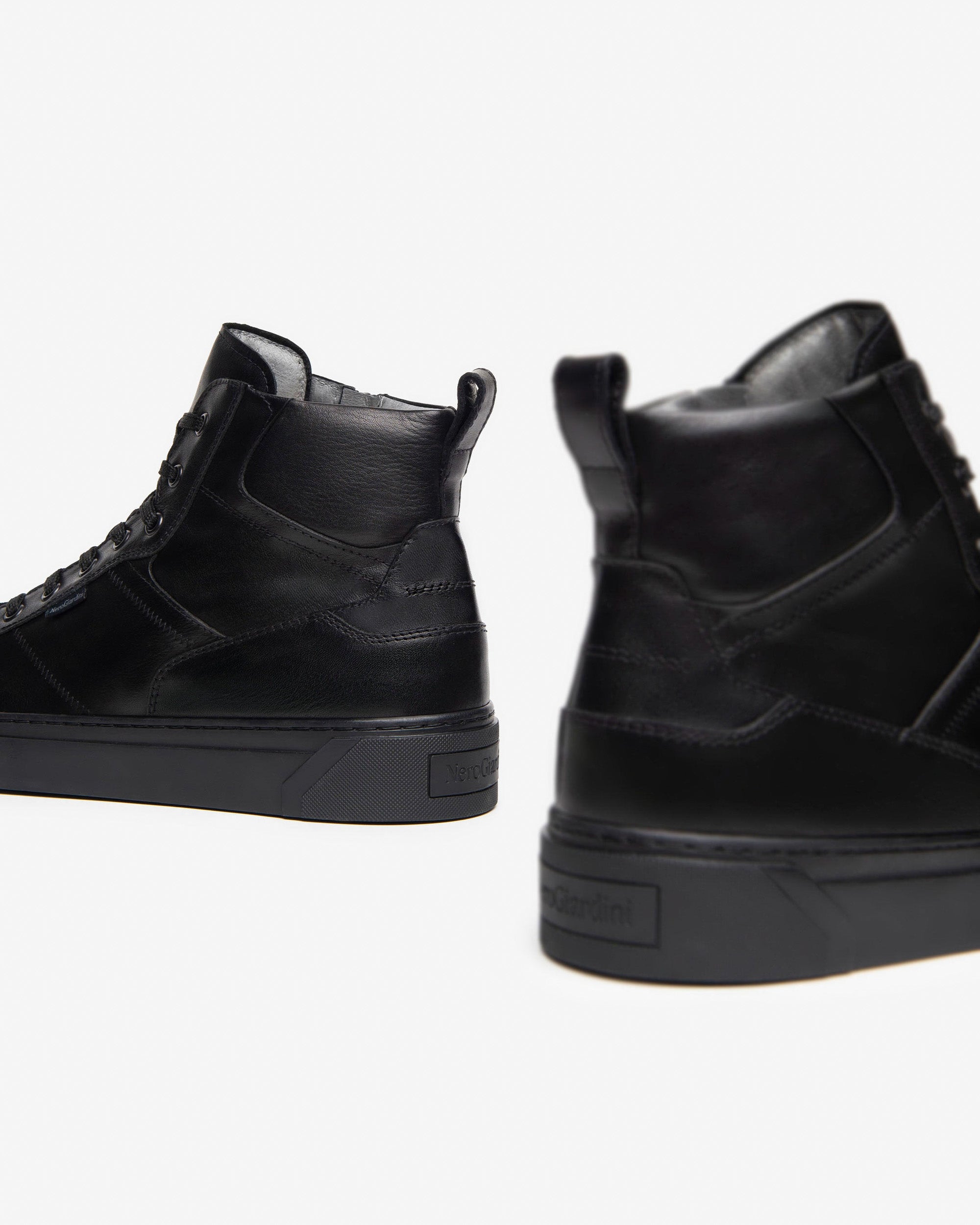 NeroGiardini Sneakers Montantes Homme Cuir Hiver Confort