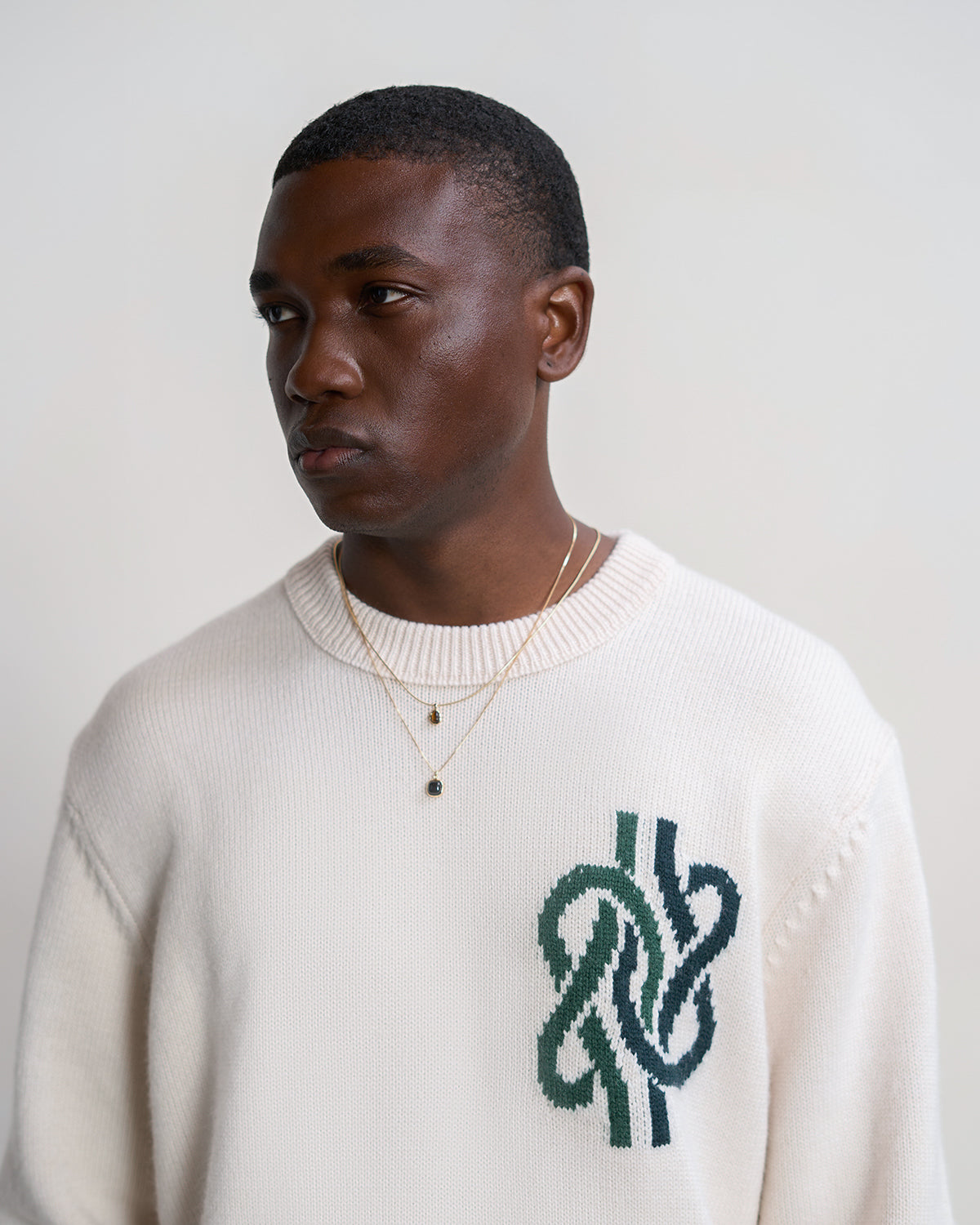 Filling Pieces Knot pull laine blanc Antique White