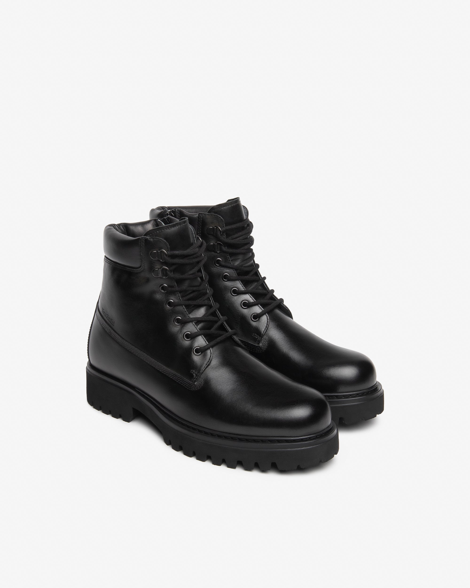 NeroGiardini Bottines Homme en Cuir lacets zip hiver