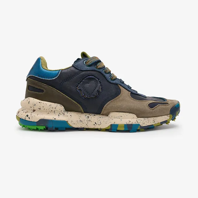 Satorisan Chacrona Pull Up baskets cuir bleu navy