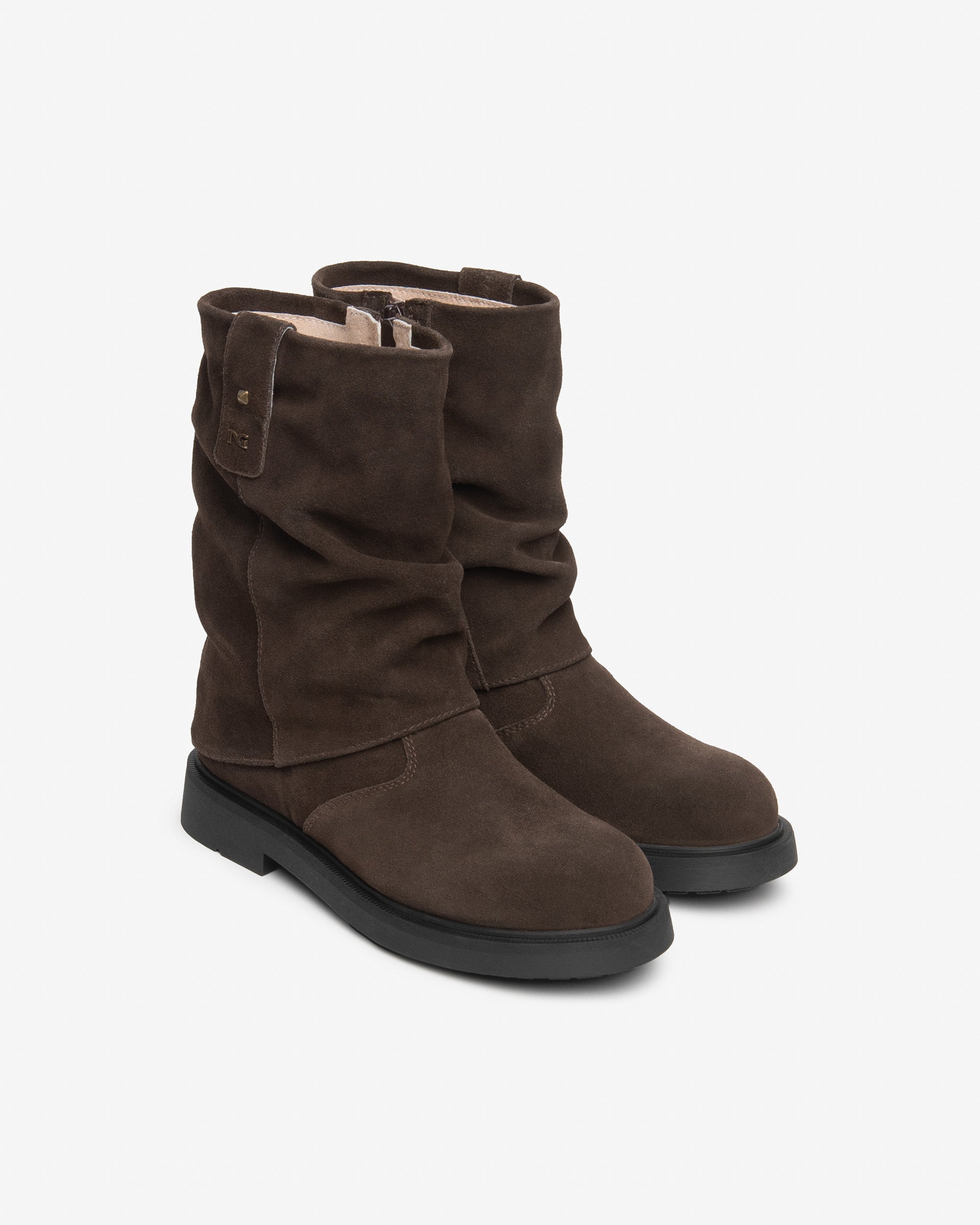 NeroGiardini Bottes Teen Fille Daim Bottes Hiver