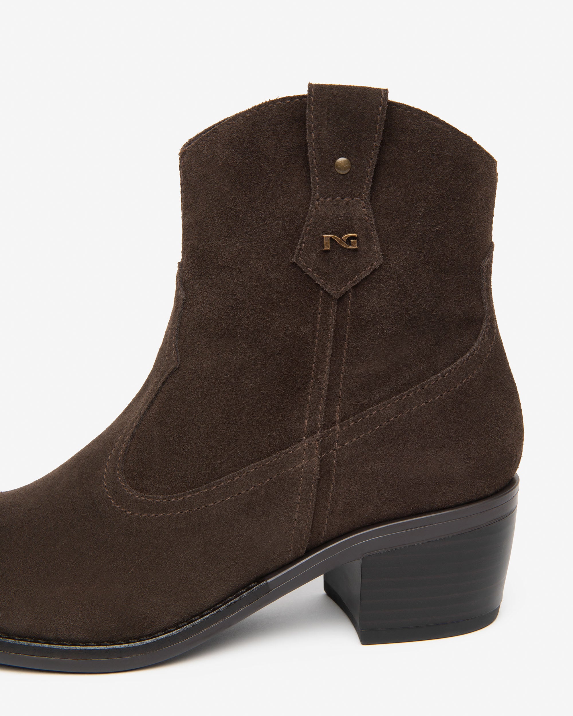 NeroGiardini Bottines femme cuir velours western 35-41