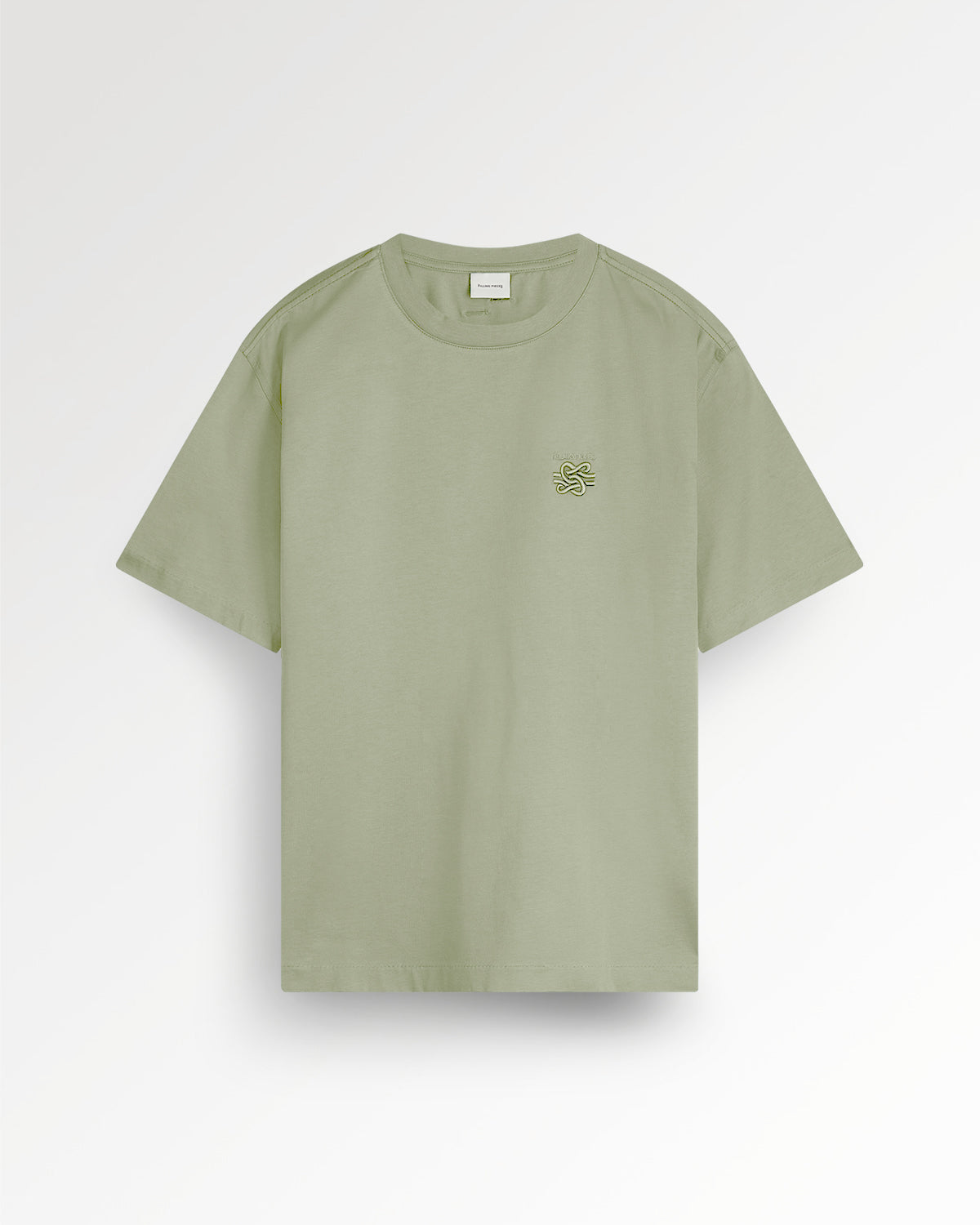 Filling Pieces T-shirt Embroidered Knot Tea coton