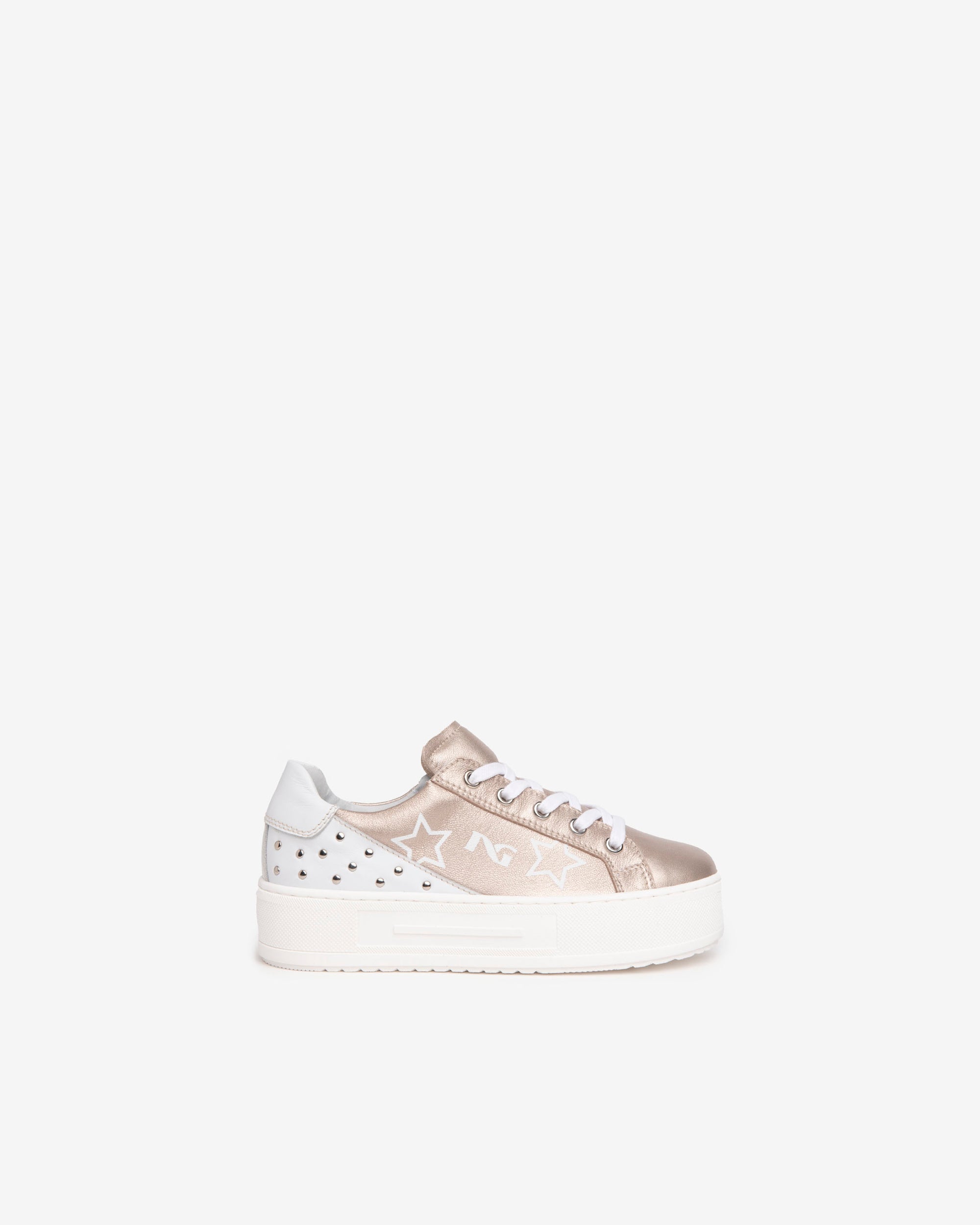 NeroGiardini Sneakers Basket Ado Fille Cuir Lamé 35