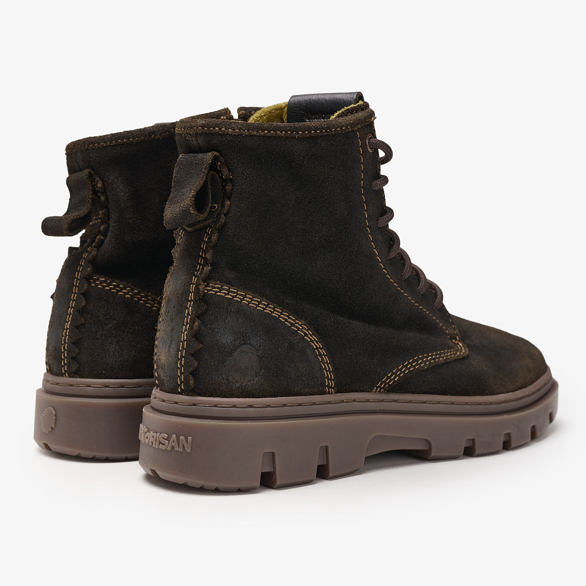 Satorisan Unalome Ziplacer boots cuir marron laurel