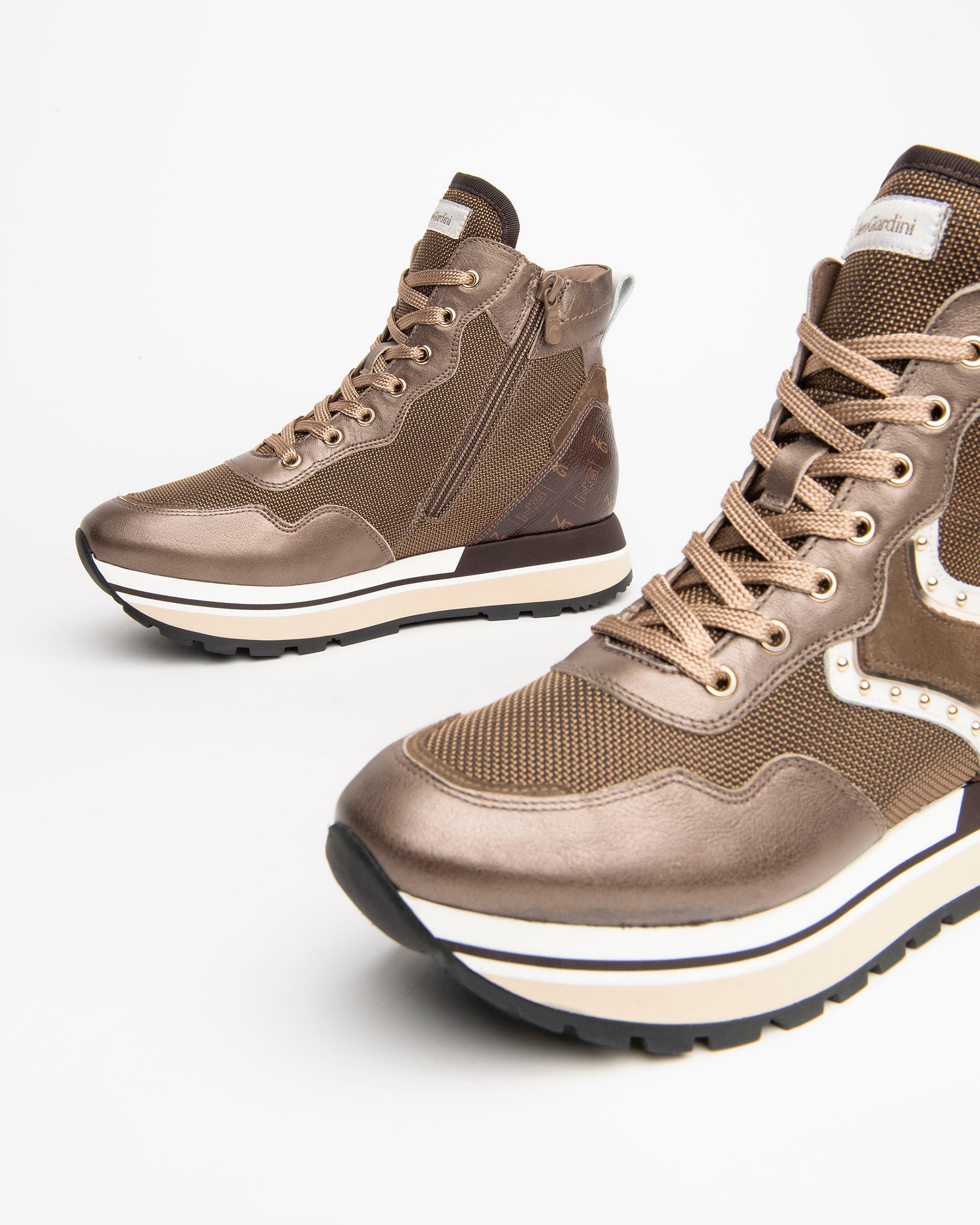 NeroGiardini Sneakers montantes femme cuir velours pointure 38