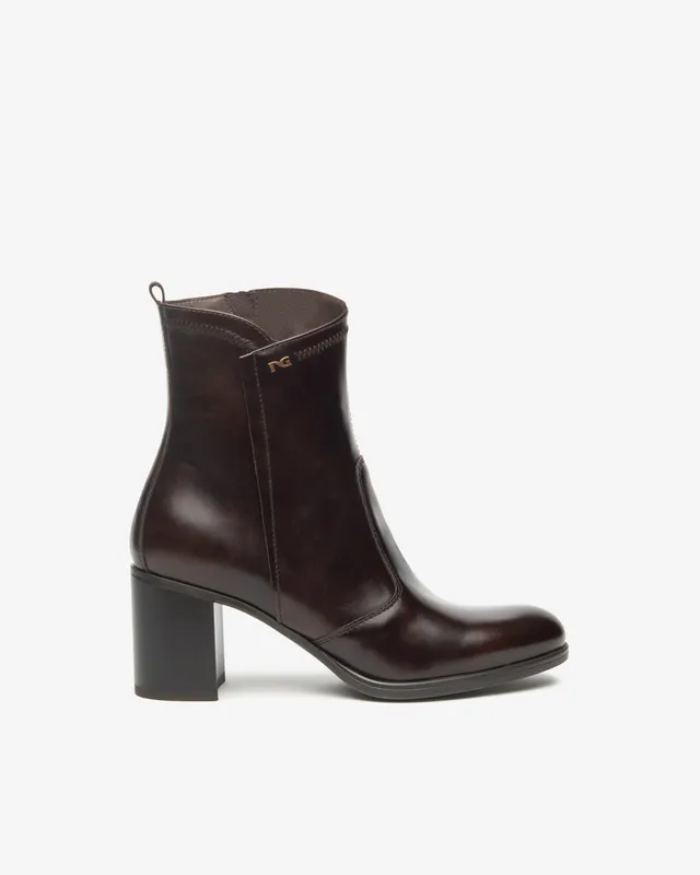 Nerogiardini Bottines Femme Cuir Automne Hiver Confort