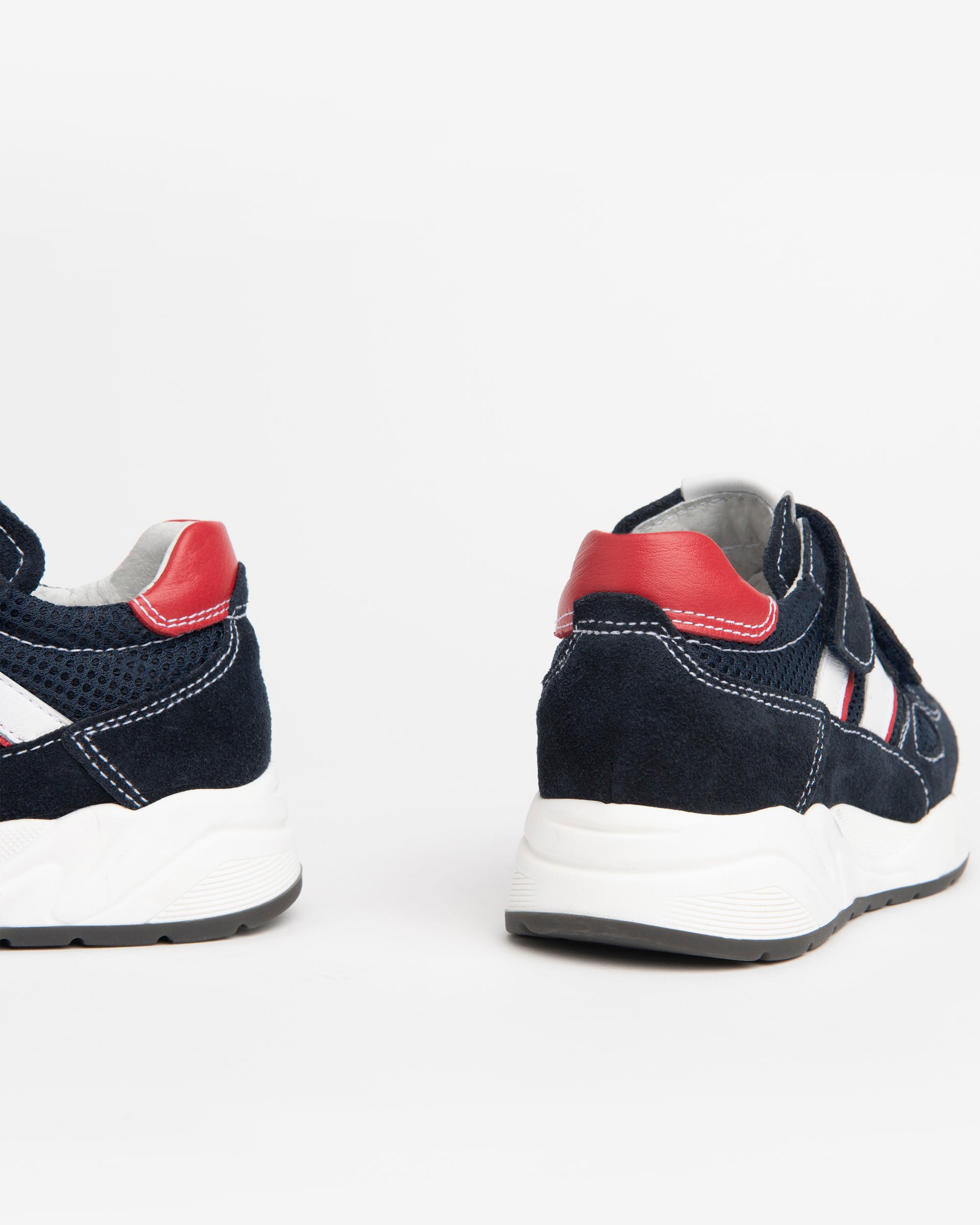 NeroGiardini Sneakers Garçon Velcro Toile Cuir Velours