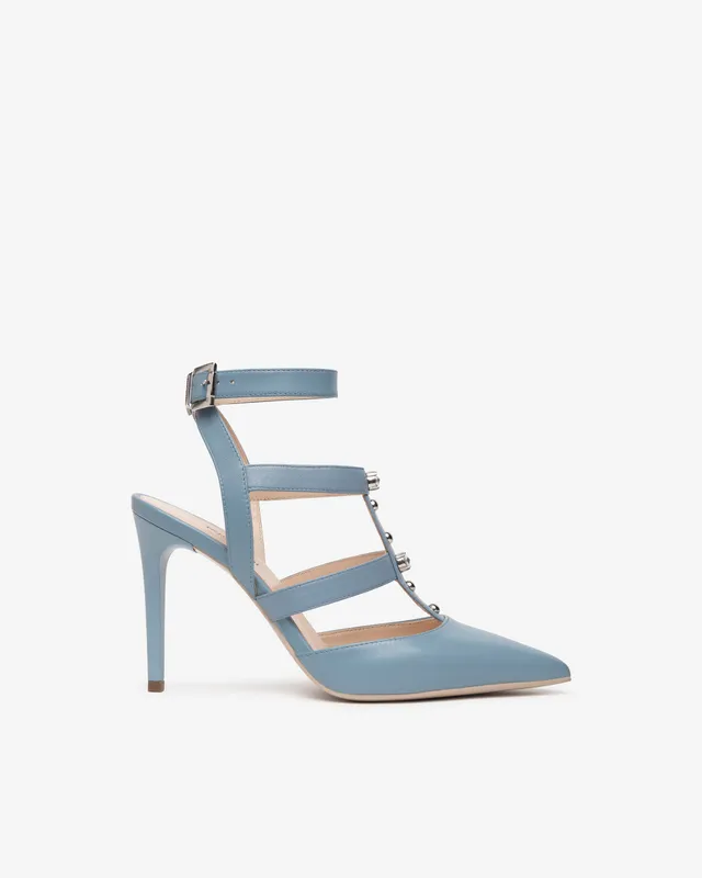NeroGiardini Escarpins Cuir Nappa Strass Talon 9,5 cm