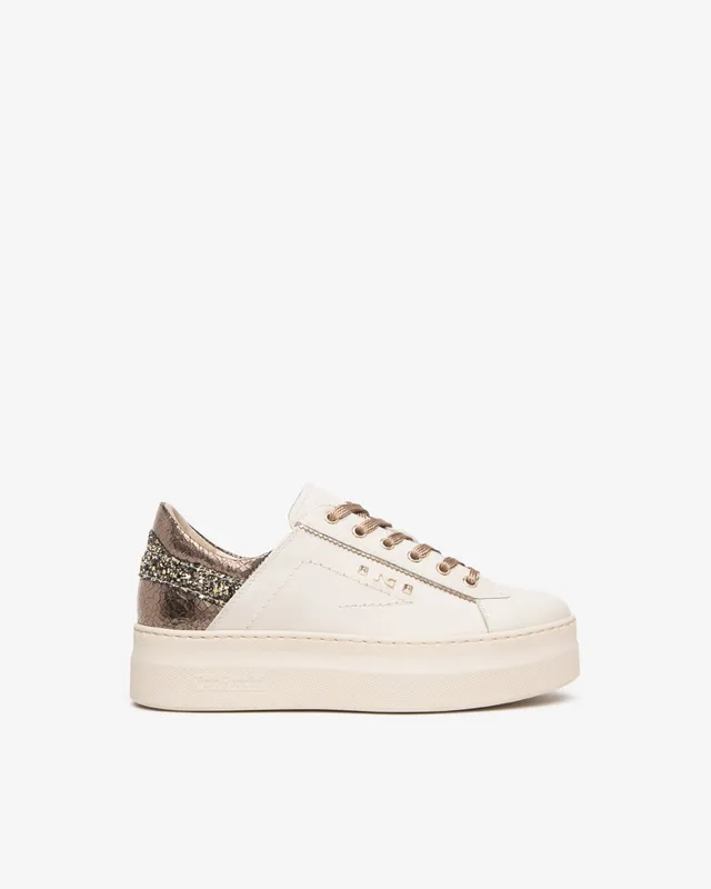 NeroGiardini Sneakers Baskets Femme Cuir Plateforme 45mm