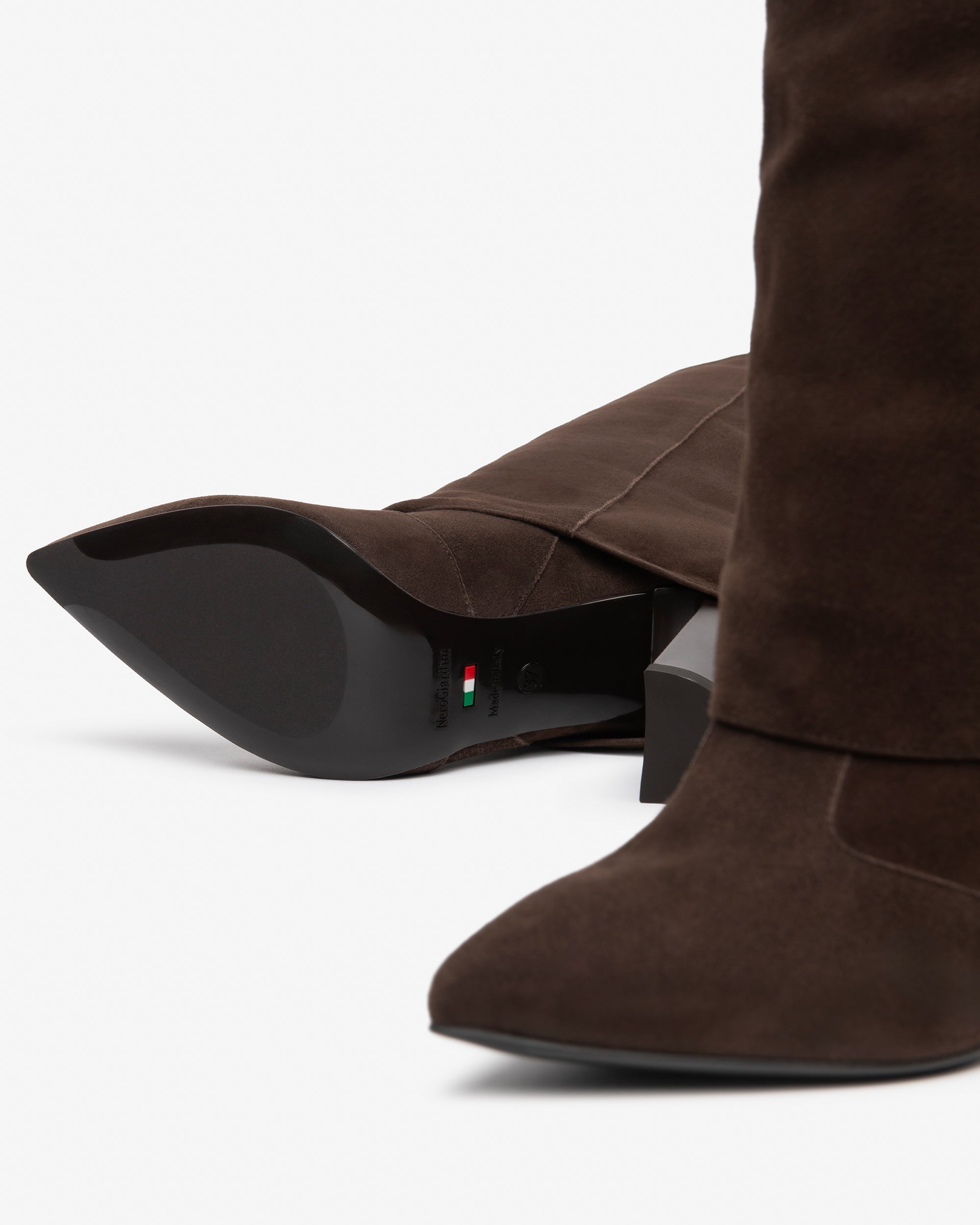 NeroGiardini Bottes Daim Femme Talon 95 mm 35-41