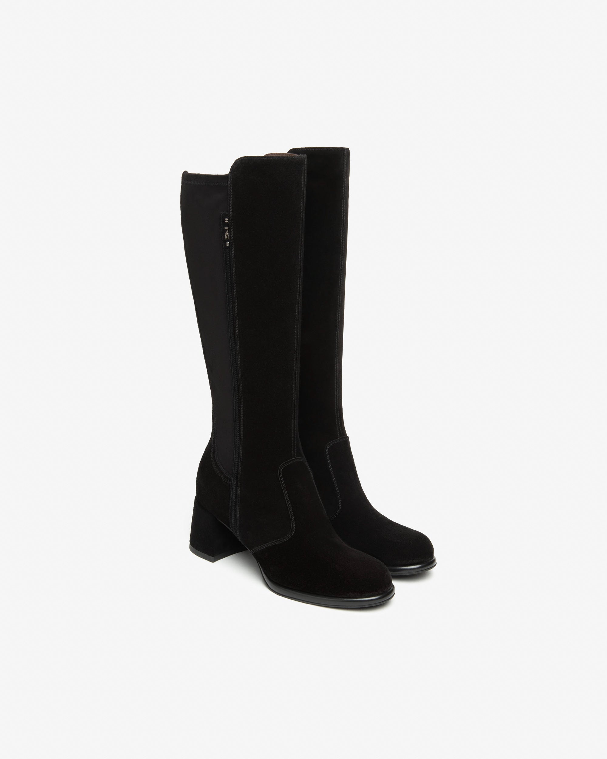 NeroGiardini Bottes Femme Cuir Velours Technique Hiver