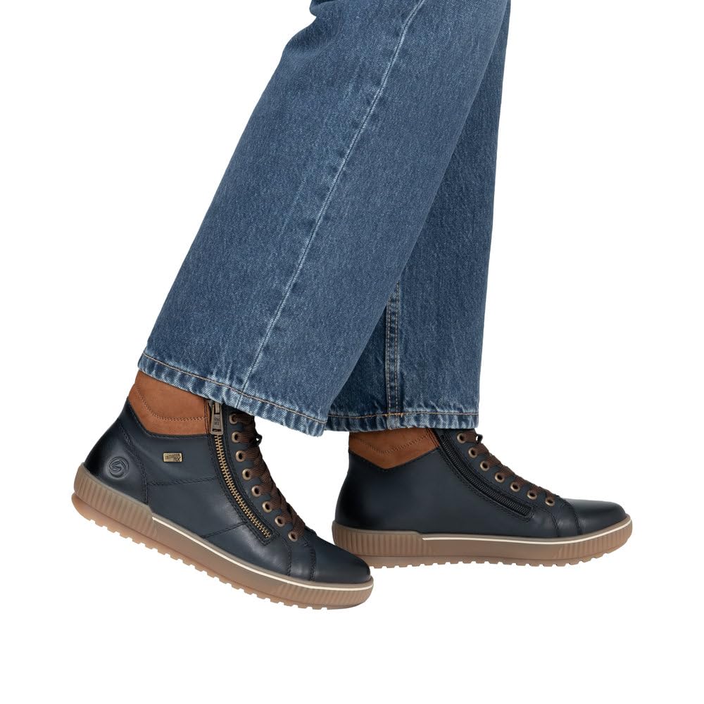 Remonte D0772 Bottes Lacets Femme Bleu 39 EU Tex