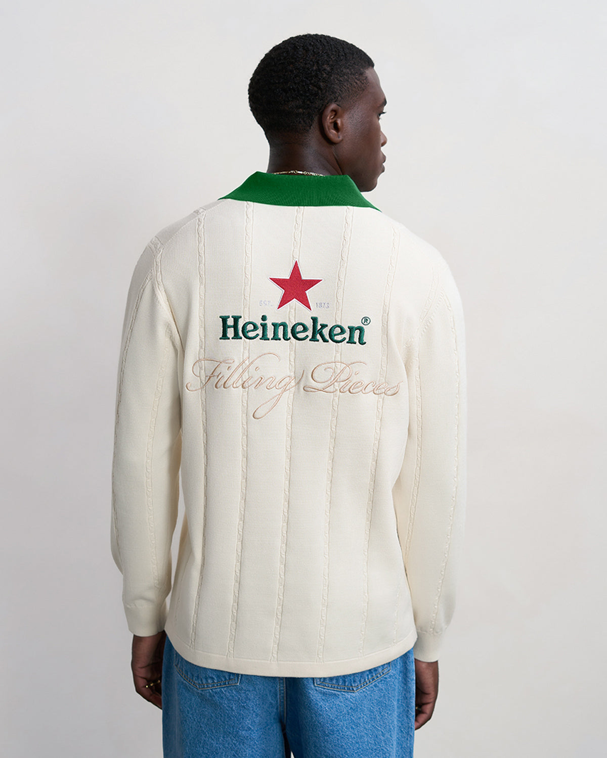 Filling Pieces Knit Jersey Heineken maillot Antique White