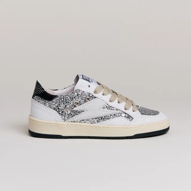 SMR Semerdjian Dany C317 Sneakers Glitter Argent Vintage