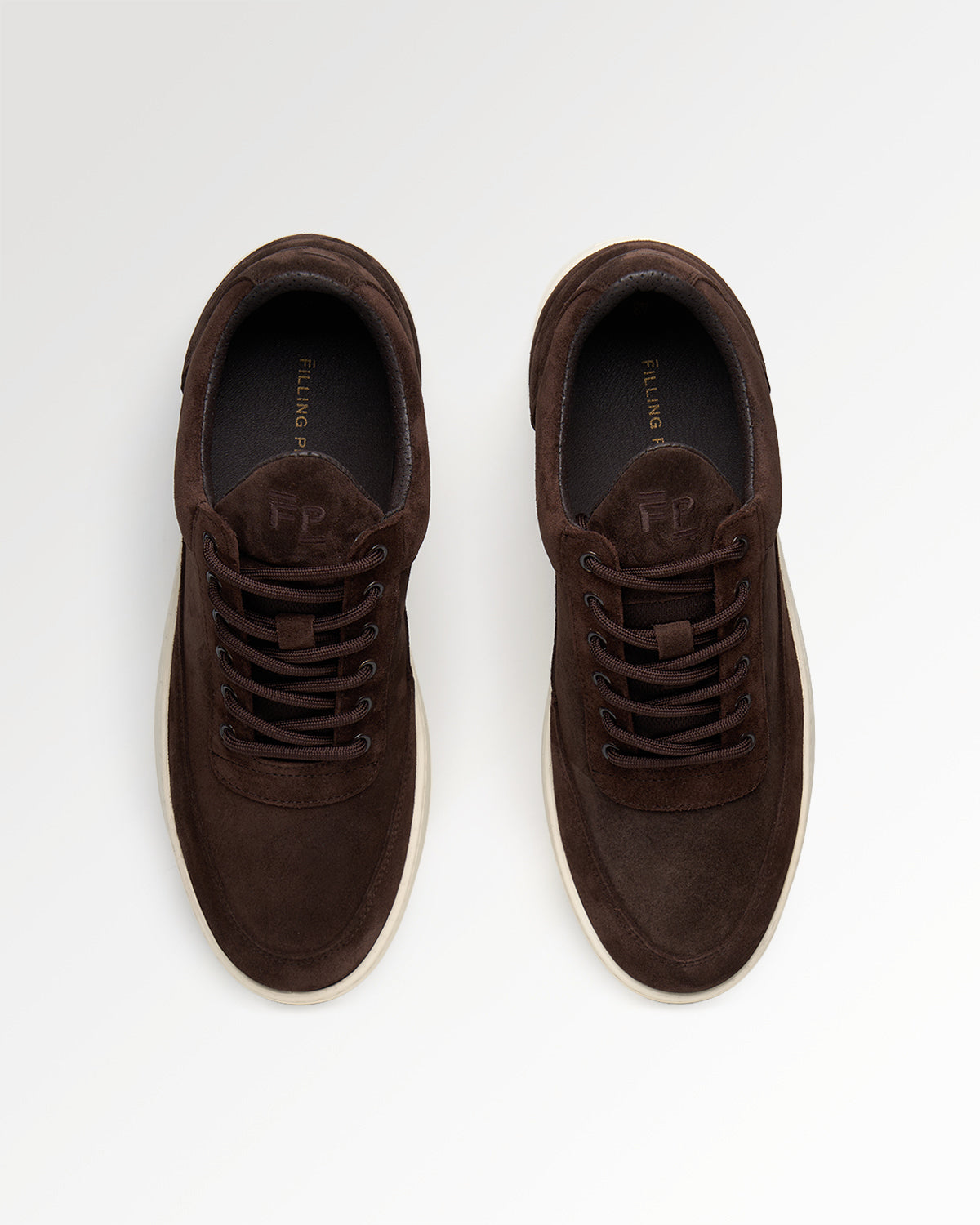 Filling Pieces Low Top Suede sneakers Chocolate cuir suède