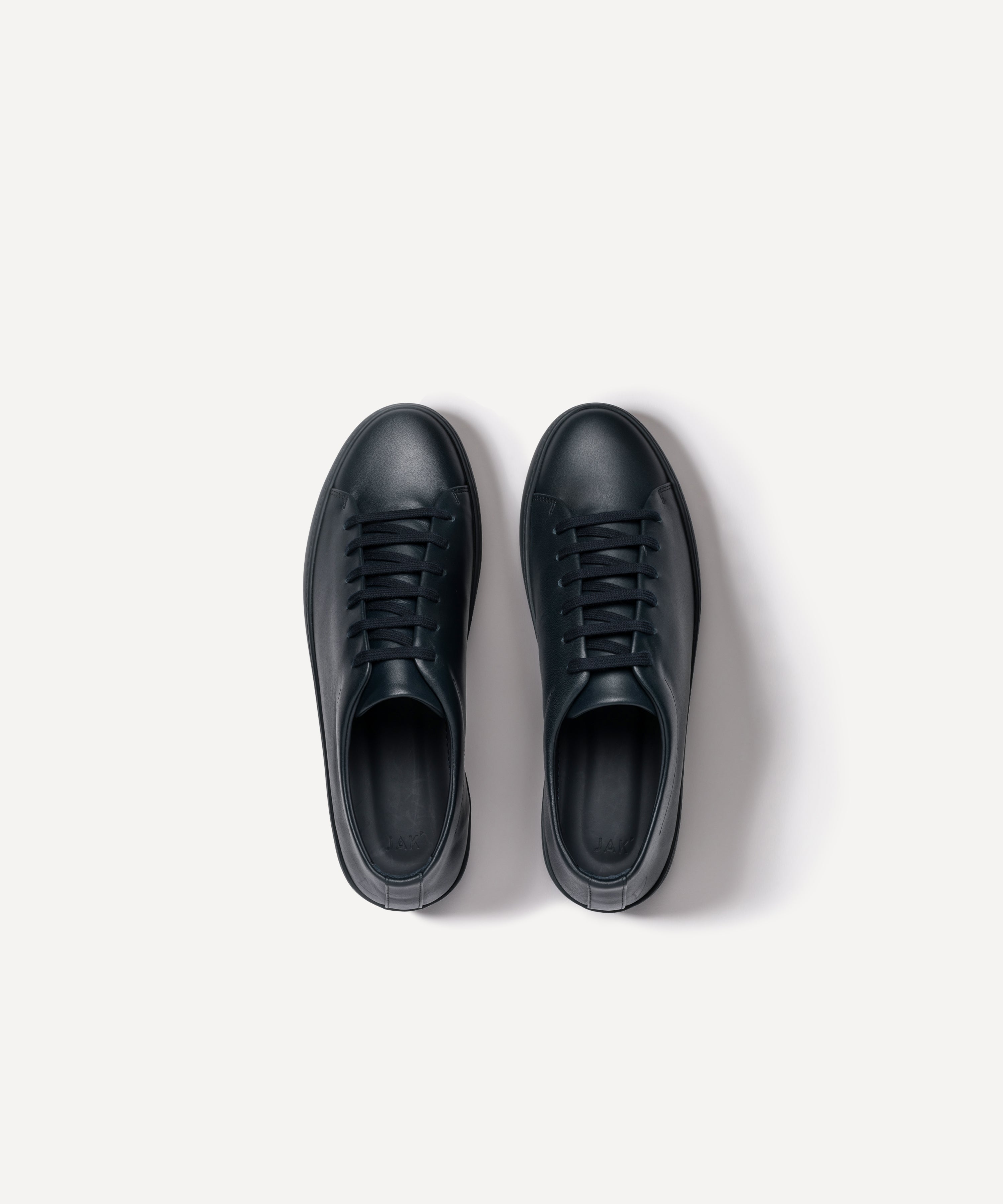 JAK Royal Dark Blue sneakers cuir bleu