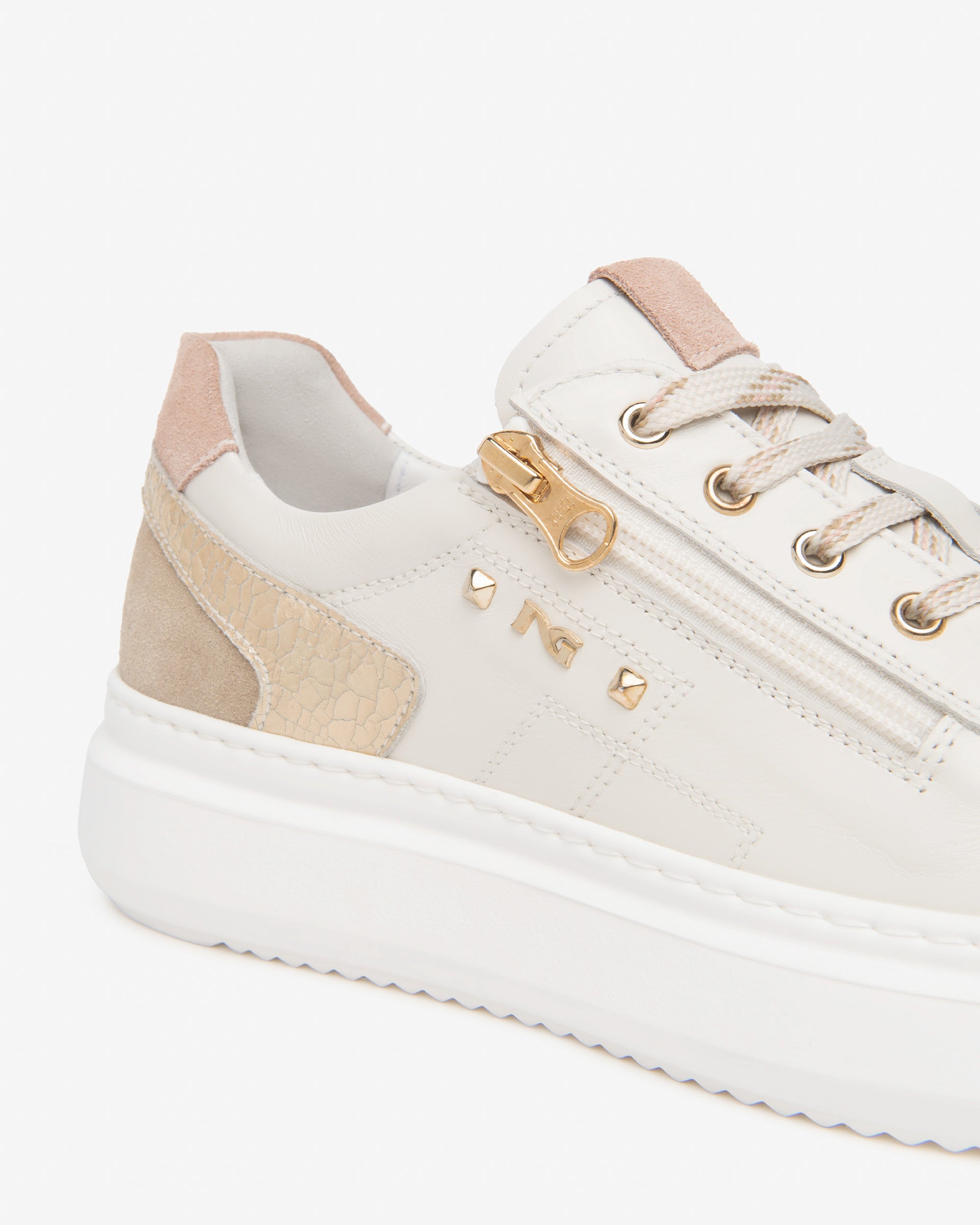 Nerogiardini Sneakers Femme Cuir Velours Confort