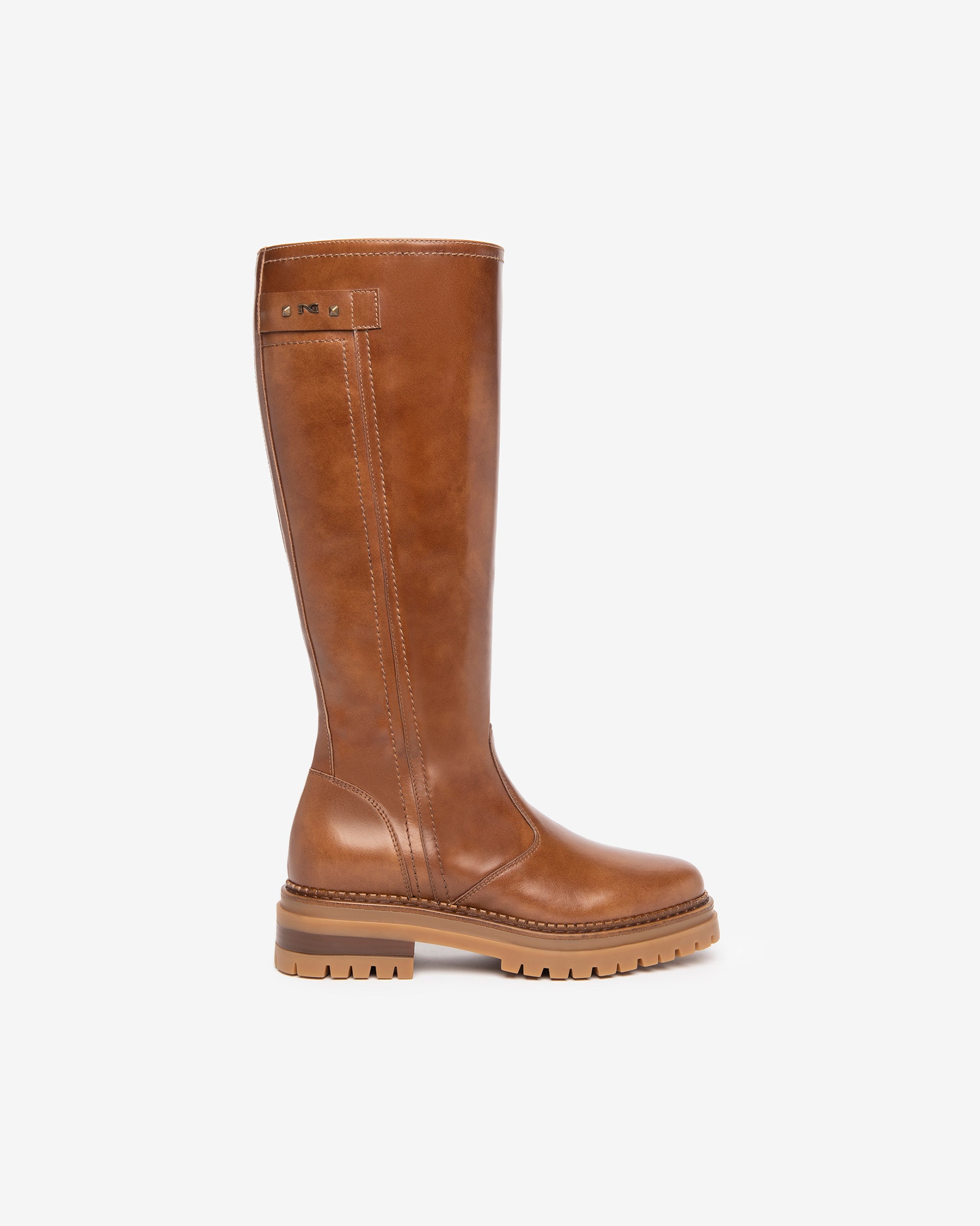 NeroGiardini Bottes Femme Cuir Hautes Hiver