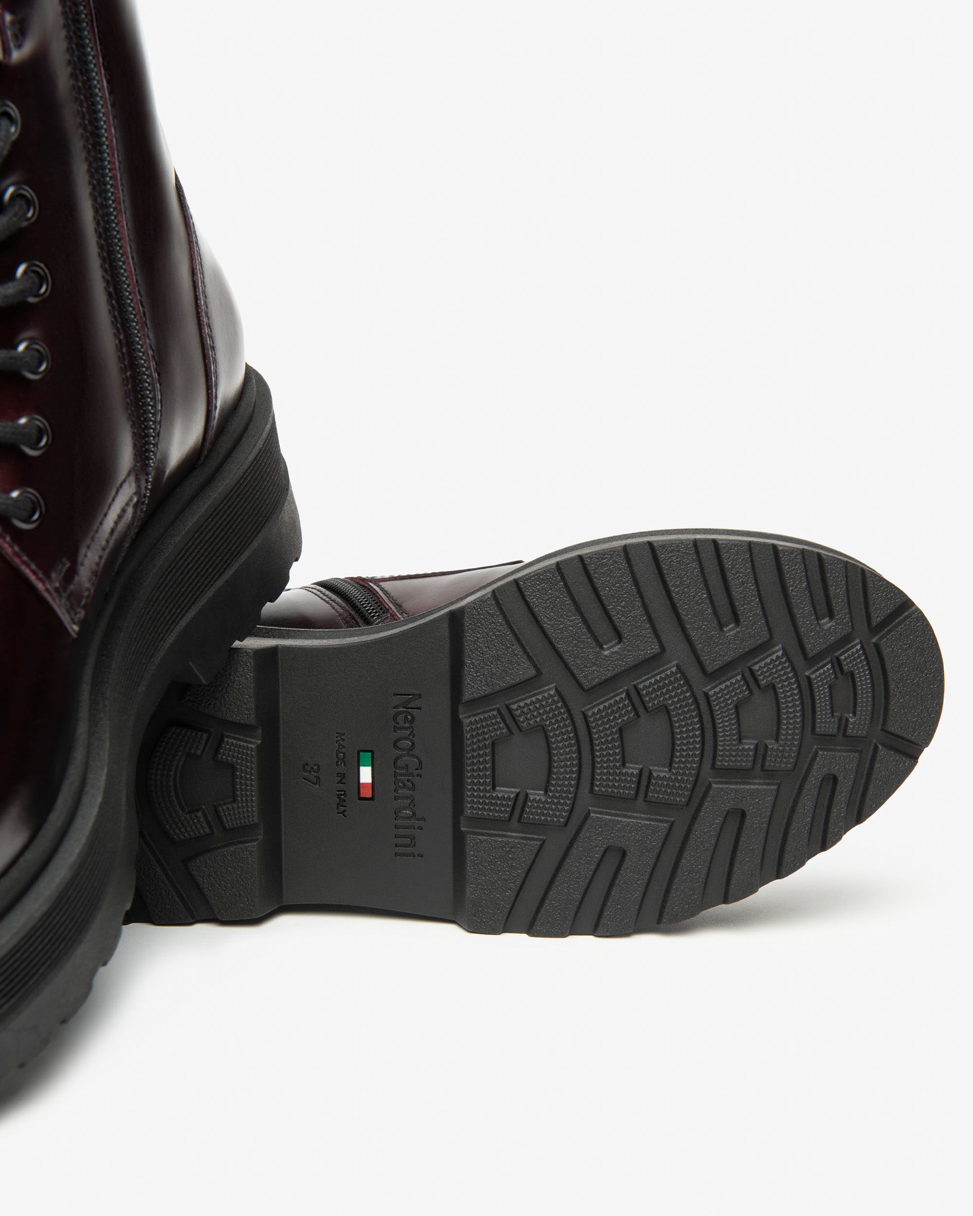 Nerogiardini Bottines Motardes Femme Cuir Plateforme