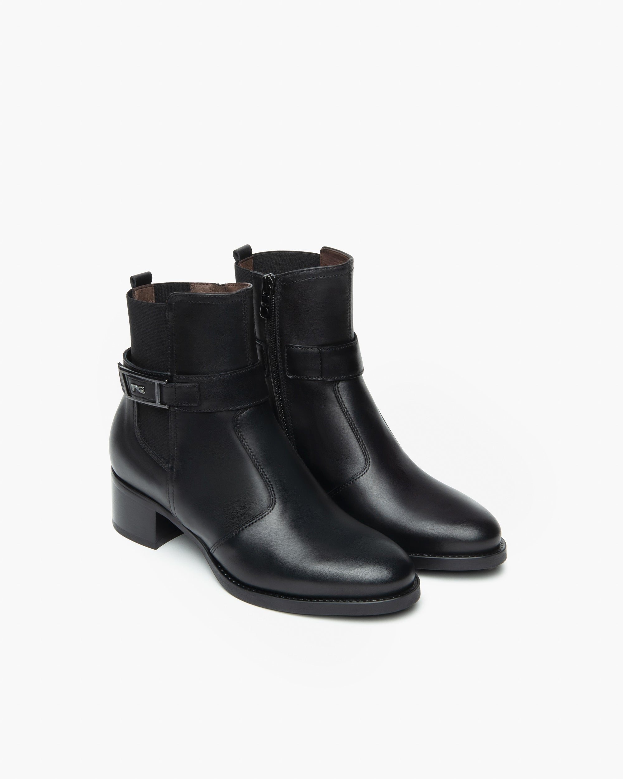 NeroGiardini Bottines Femme Cuir Tissu 37 Memory
