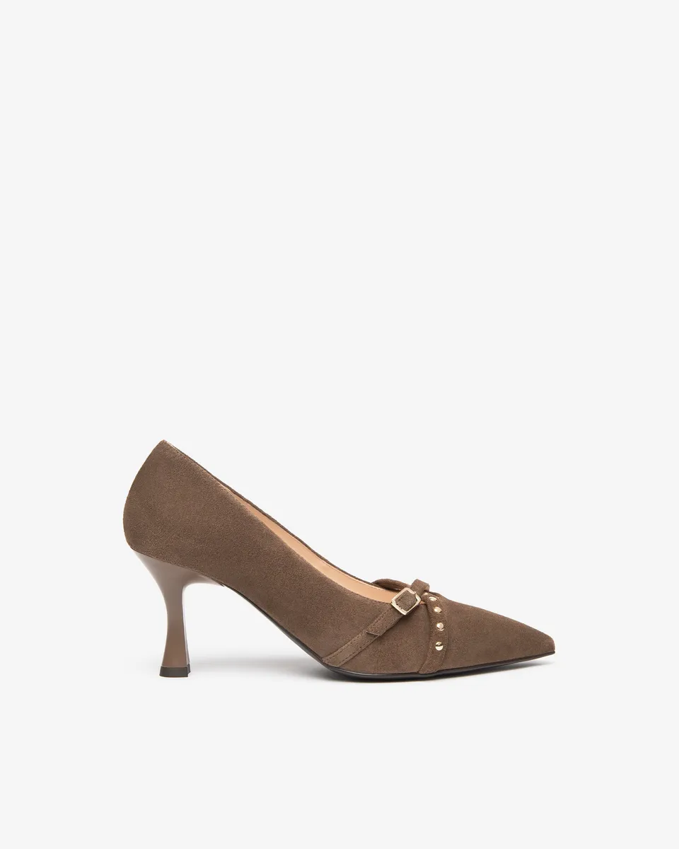 NeroGiardini Escarpins Femme Daim Talon 75mm Pointu