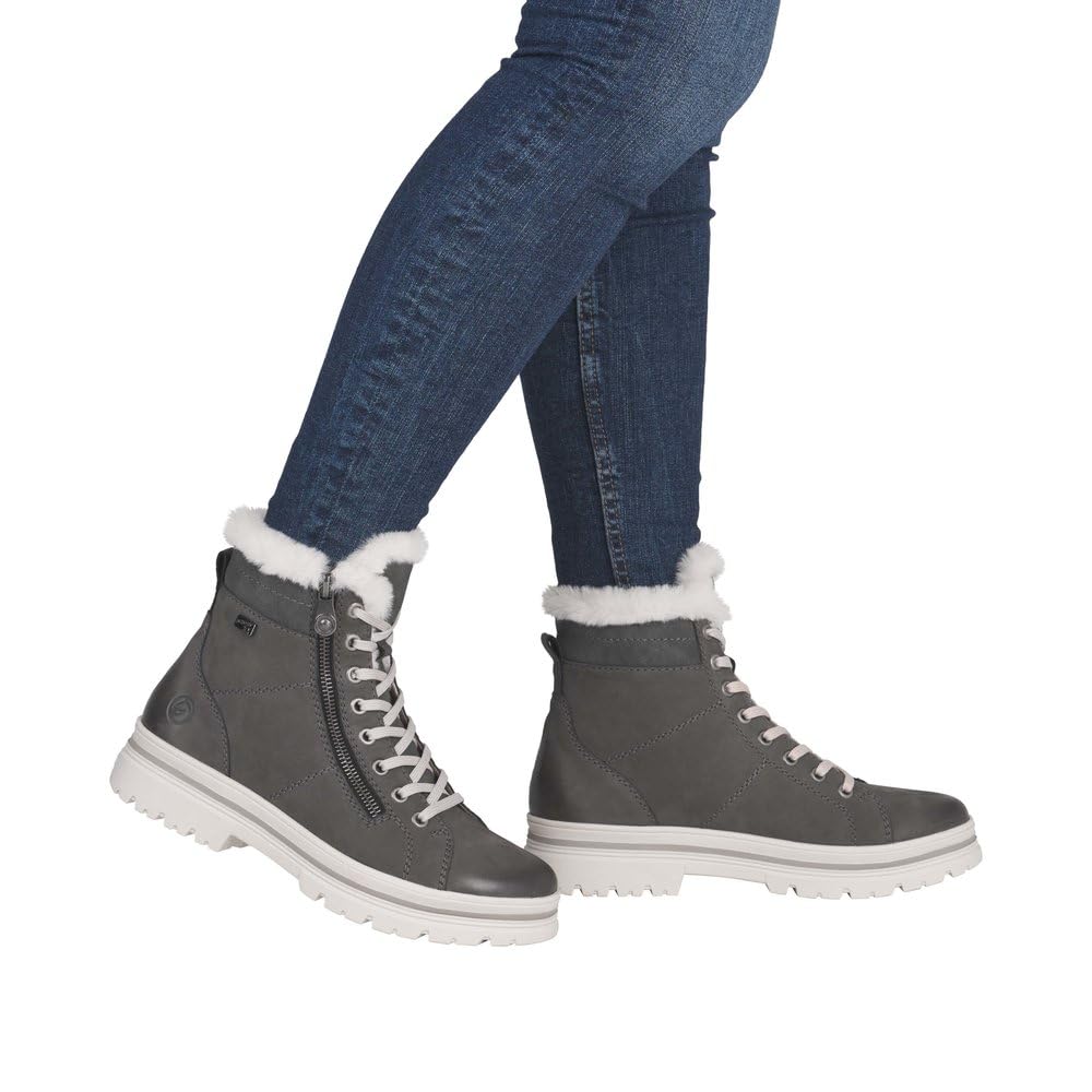 Remonte D2U73 bottes lacets gris 39 EU confort