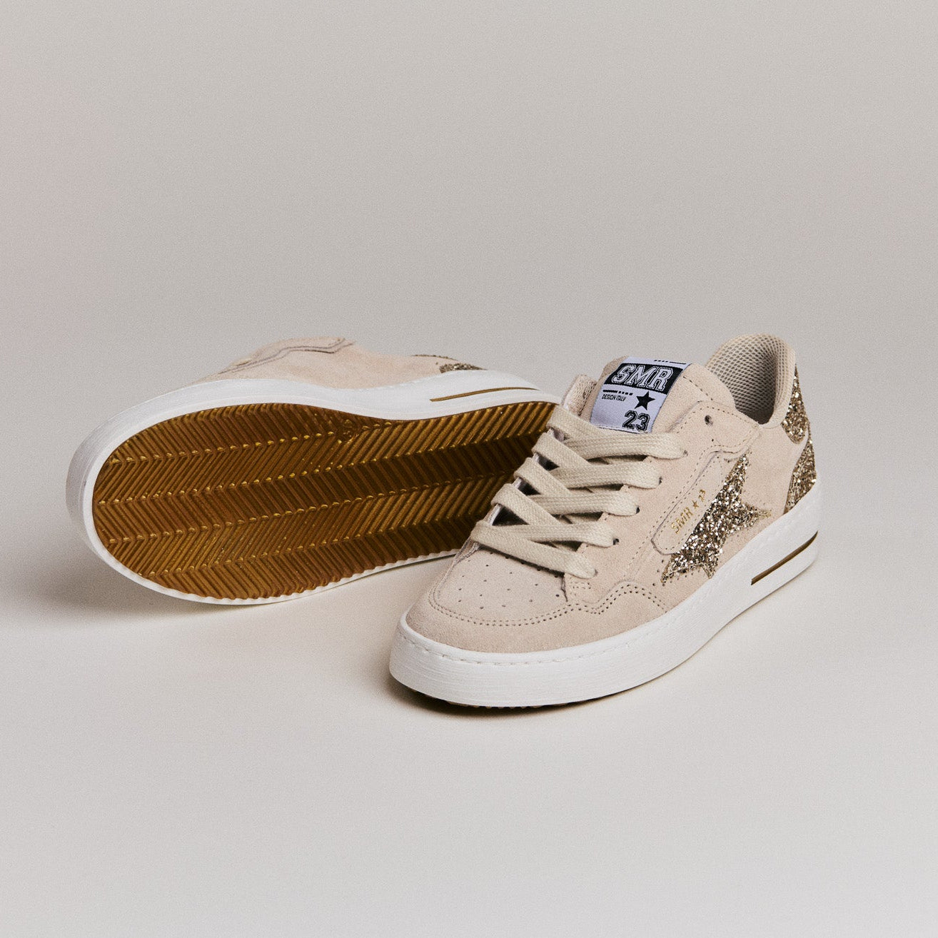 SMR Semerdjian Ale D612 basket daim beige or